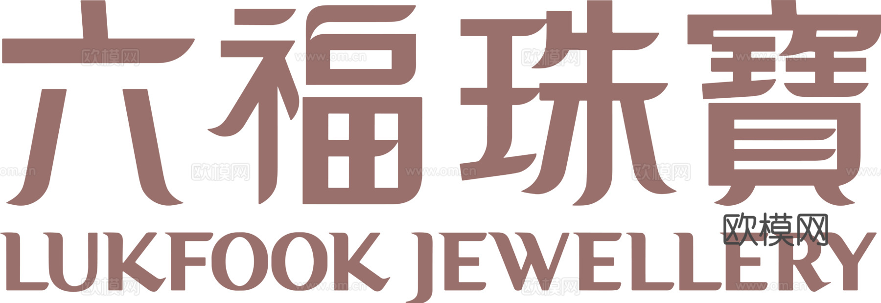 六福珠宝，黄金珠宝logo