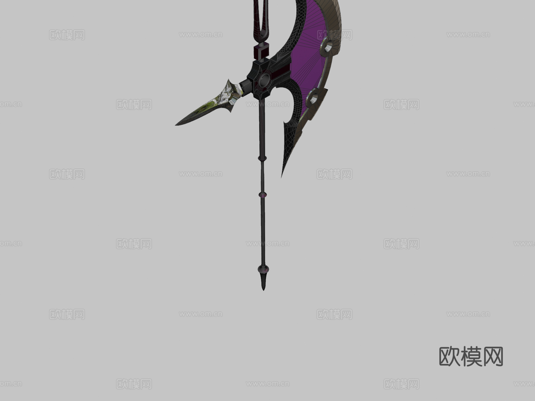 罗丽墨丘利的戟制作中3d模型下载（渲染图2）
