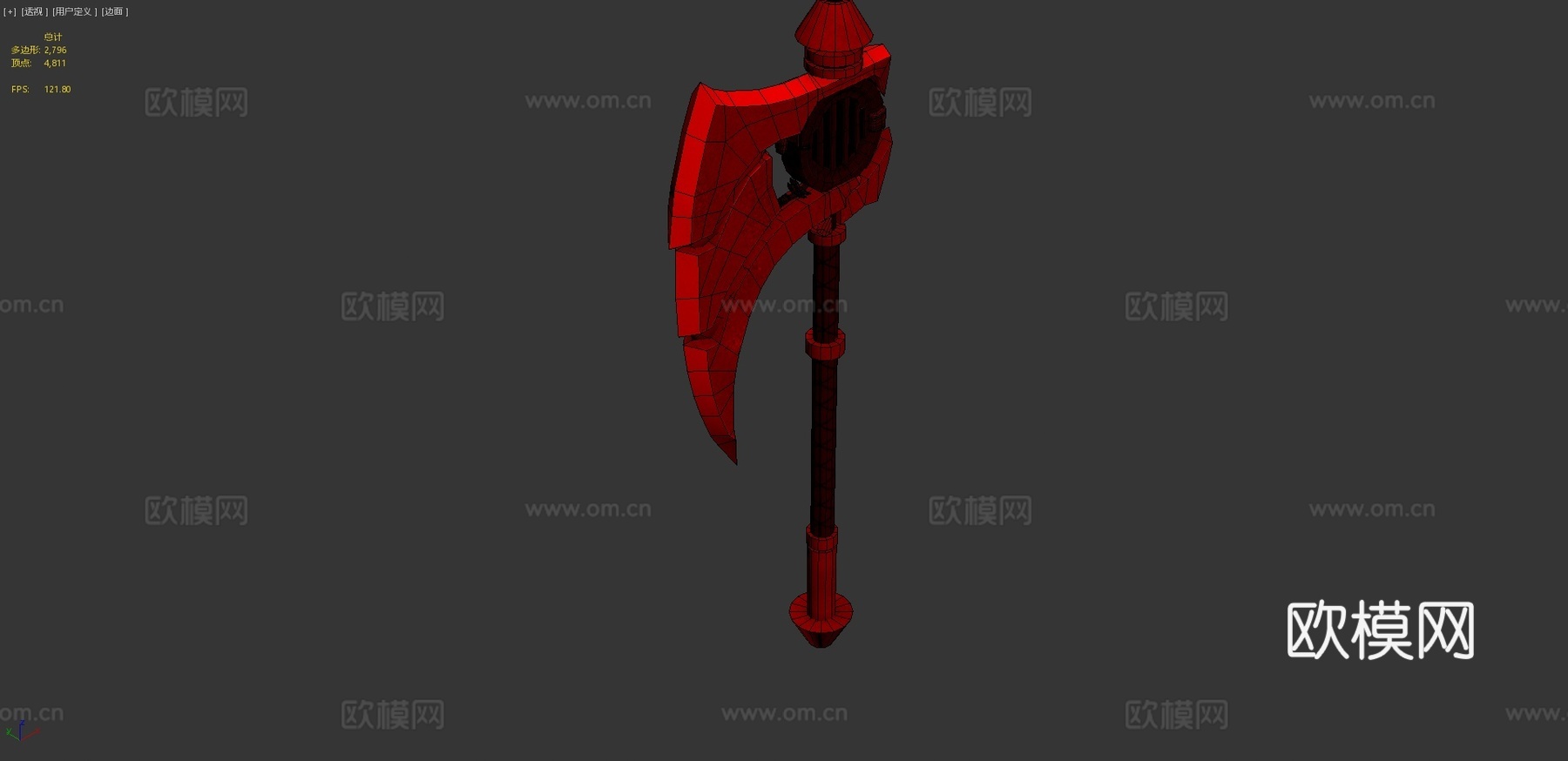 战斧3d模型下载（渲染图4）