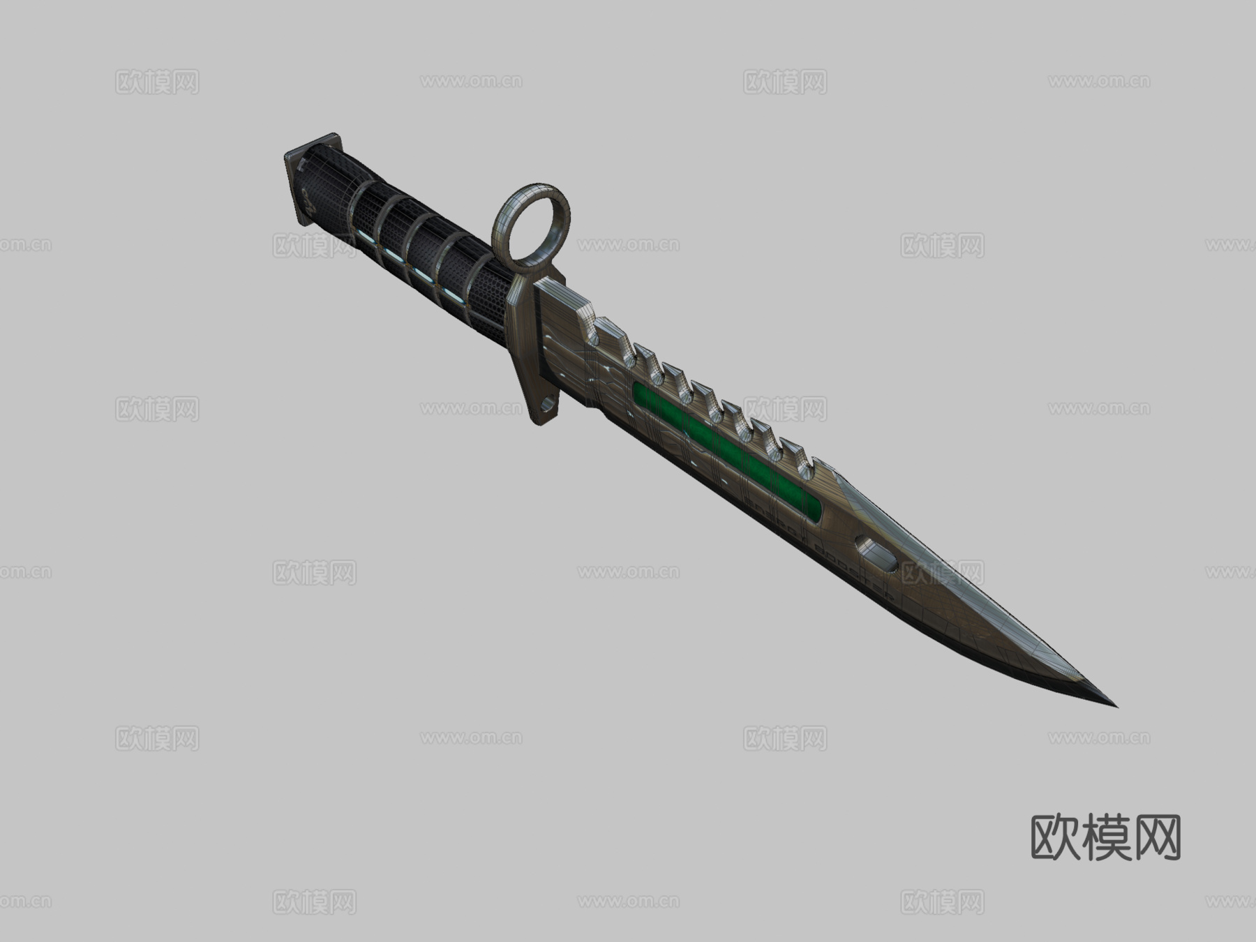 M9刺刀英勇3d模型下载（渲染图2）