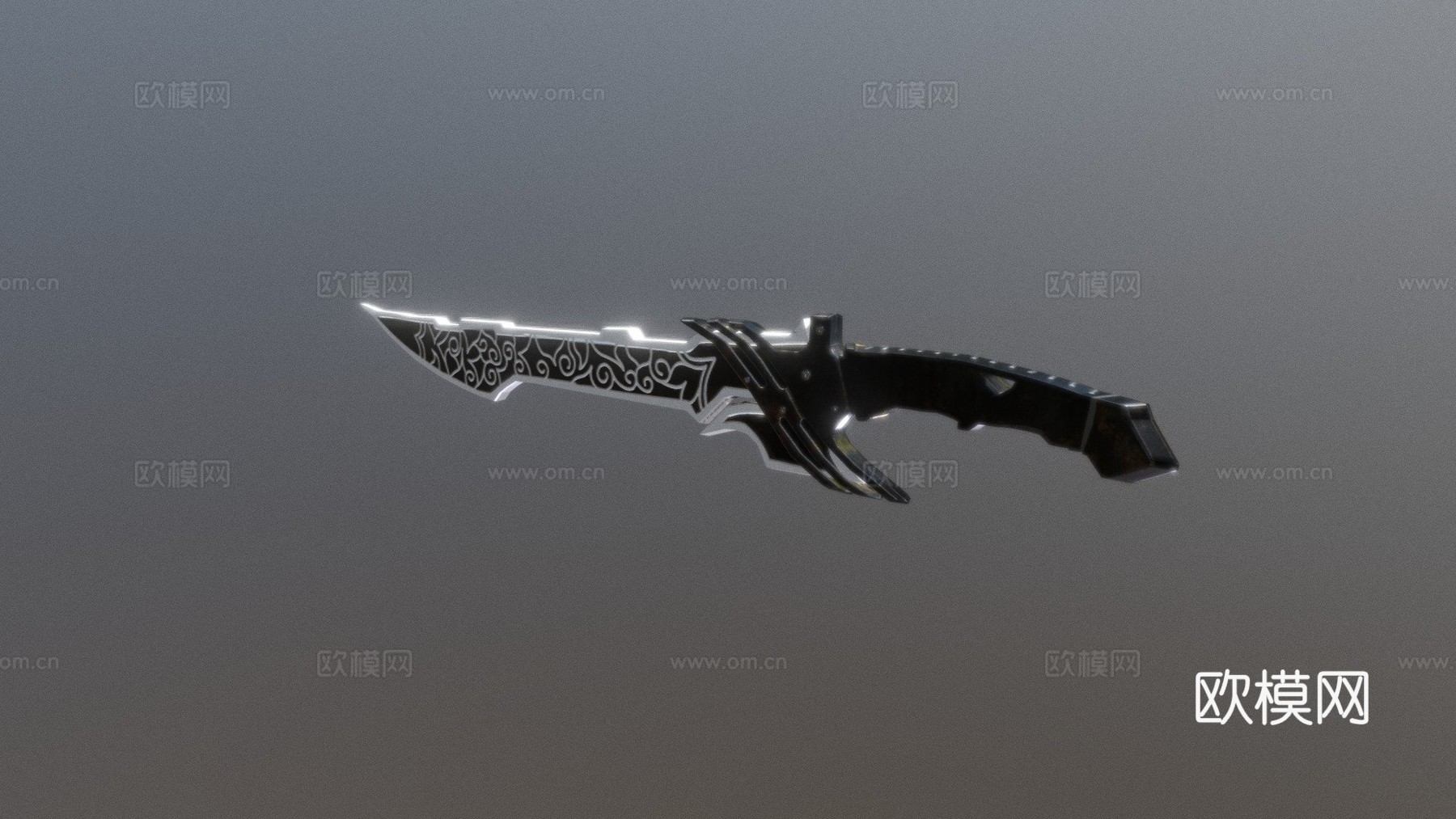 黑剑3d模型下载（渲染图1）