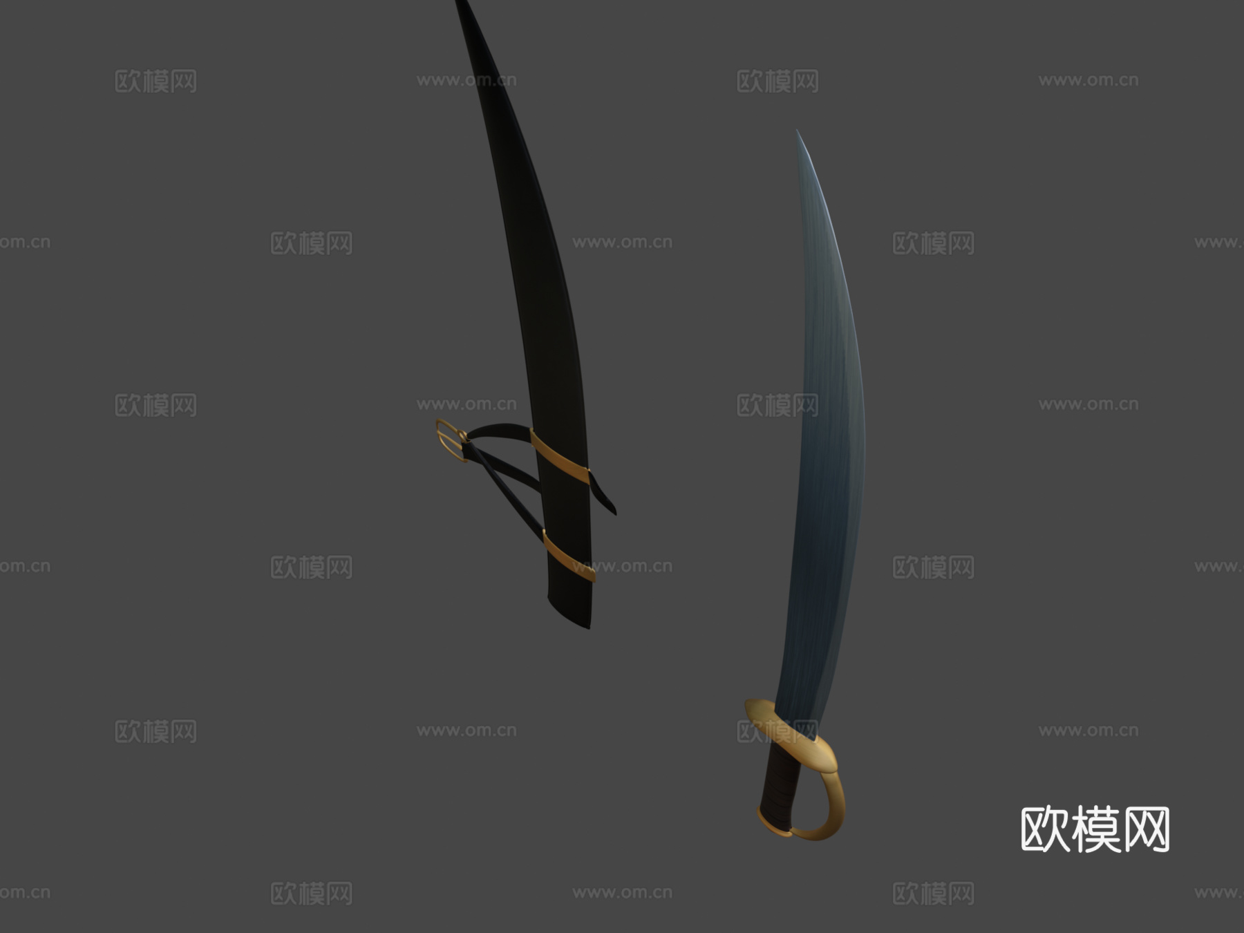 蓝羽3d模型下载（渲染图6）