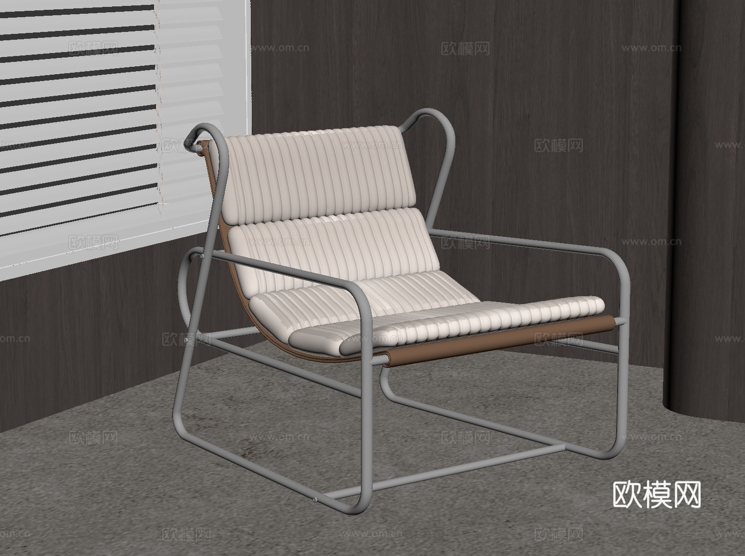 现代休闲椅su模型