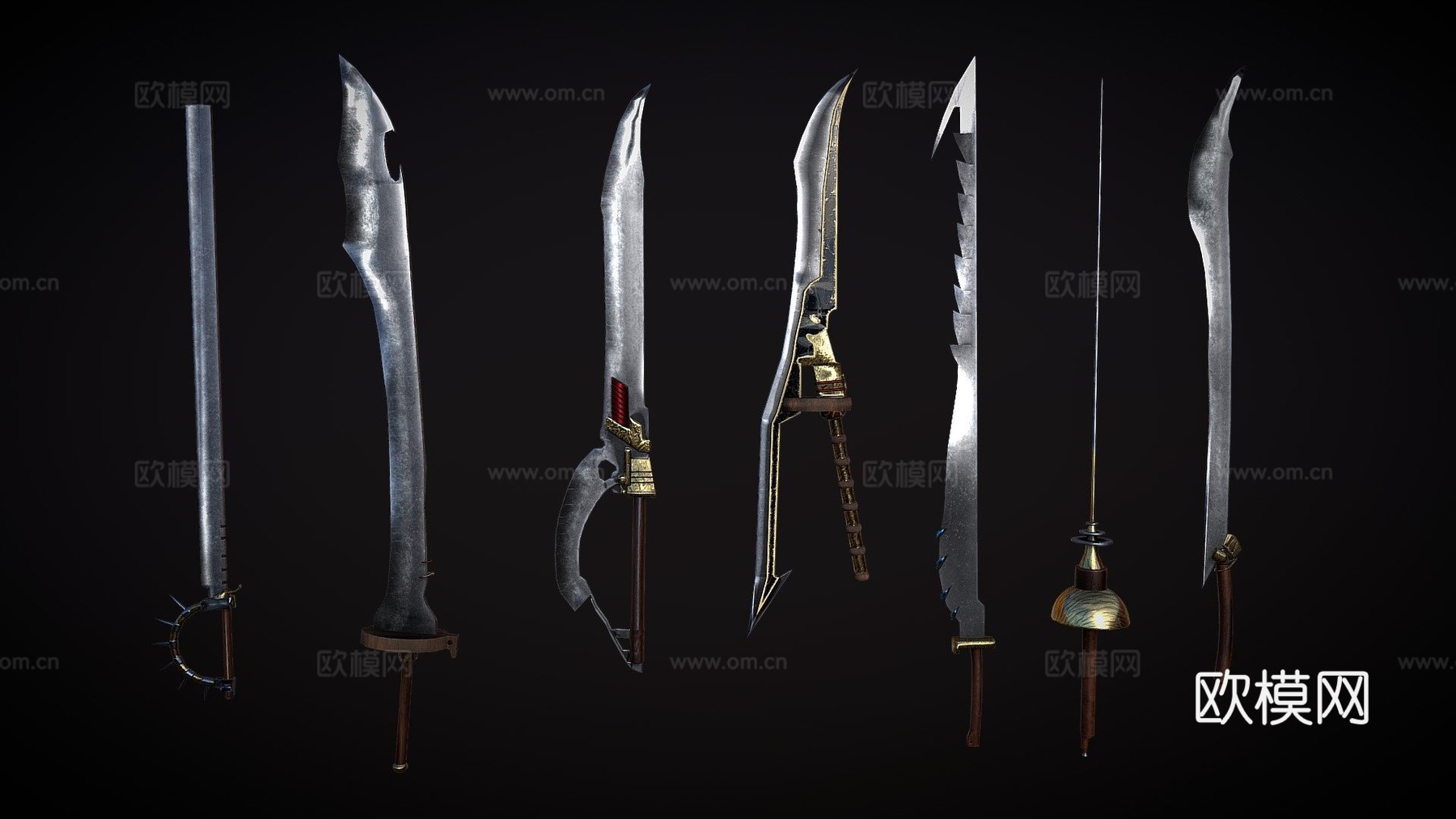 皇家之剑3d模型下载（渲染图1）