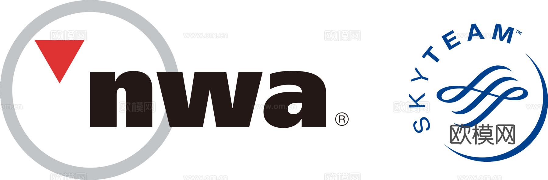 美国西北航空公司，航空航天logo