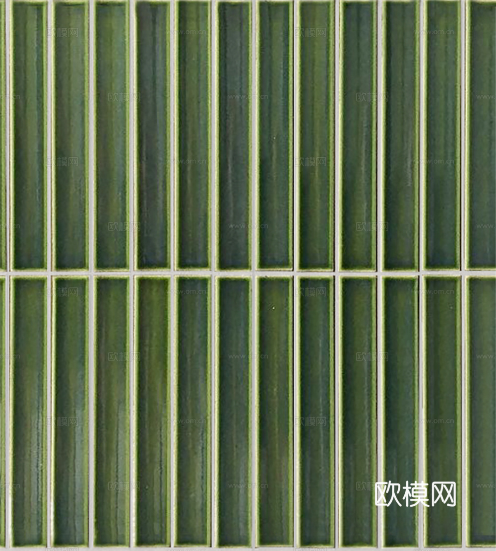瓷砖马赛克_绿色条形马赛克_厨房砖_墙砖
