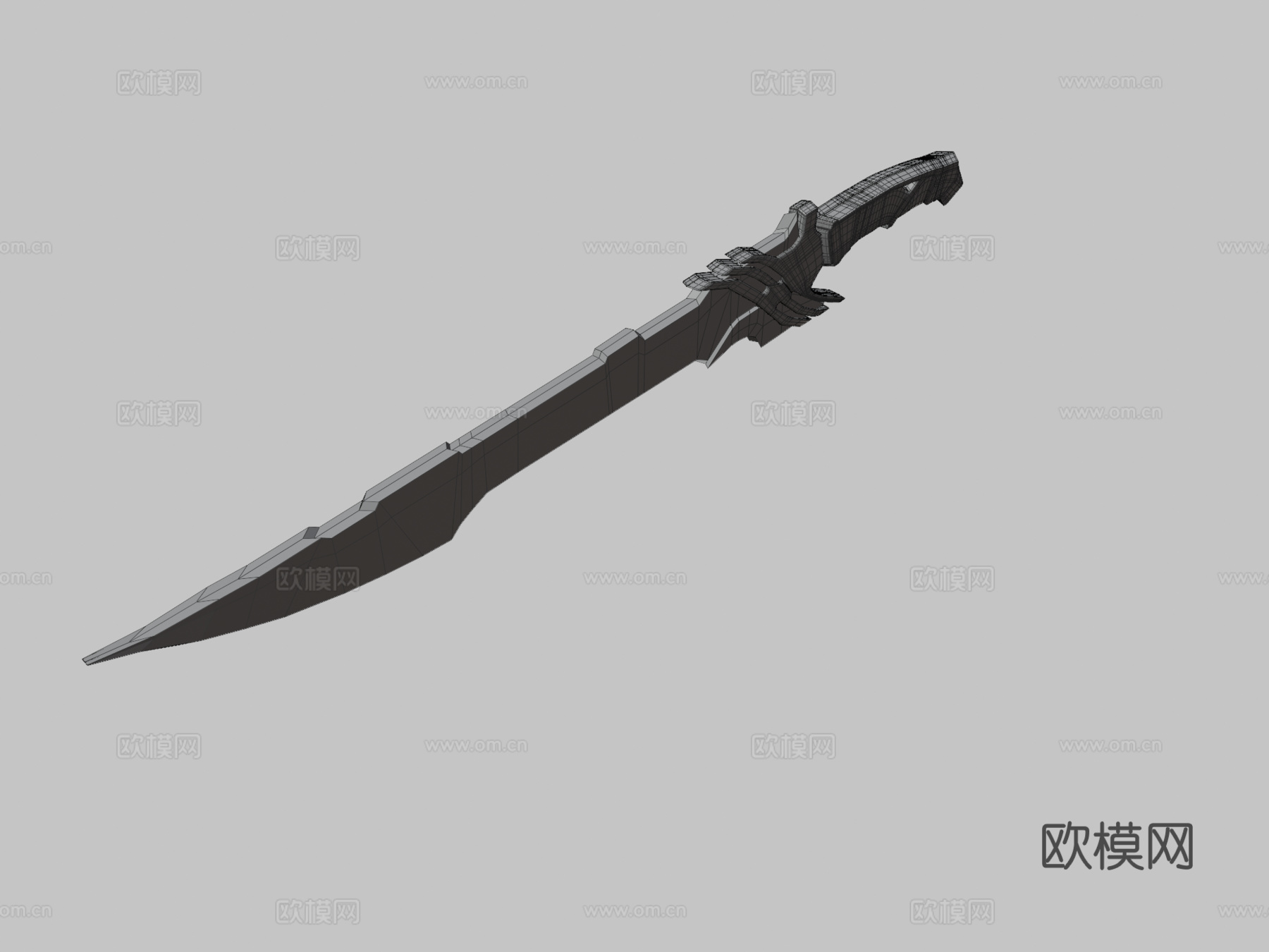 黑剑3d模型下载（渲染图3）