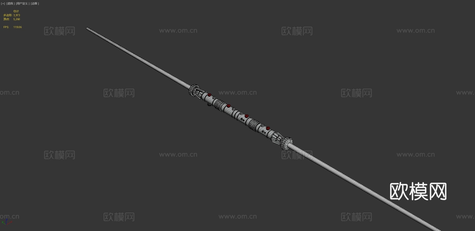 达斯摩尔的激光剑3d模型下载（渲染图4）