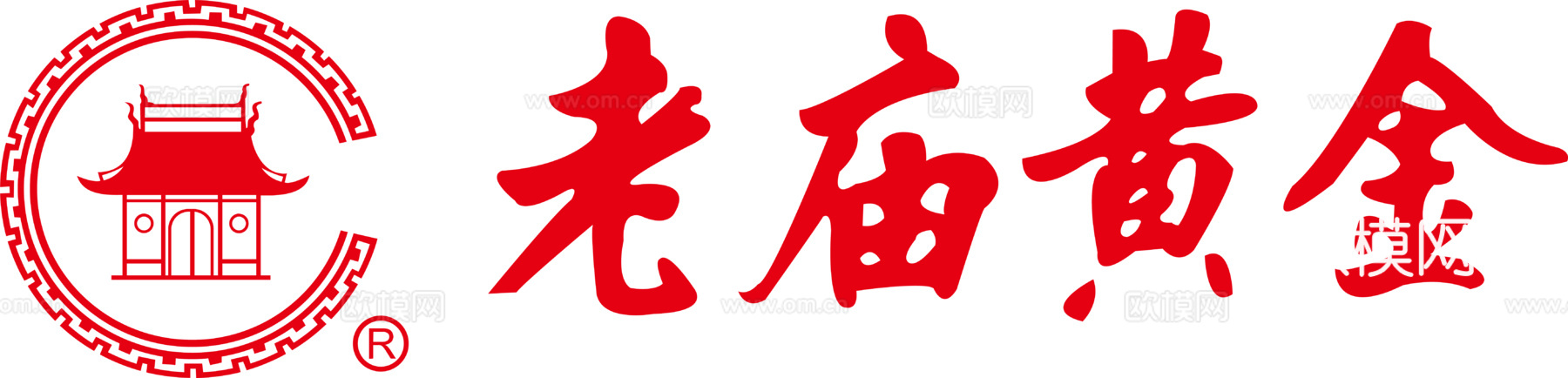 老庙黄金，黄金珠宝logo