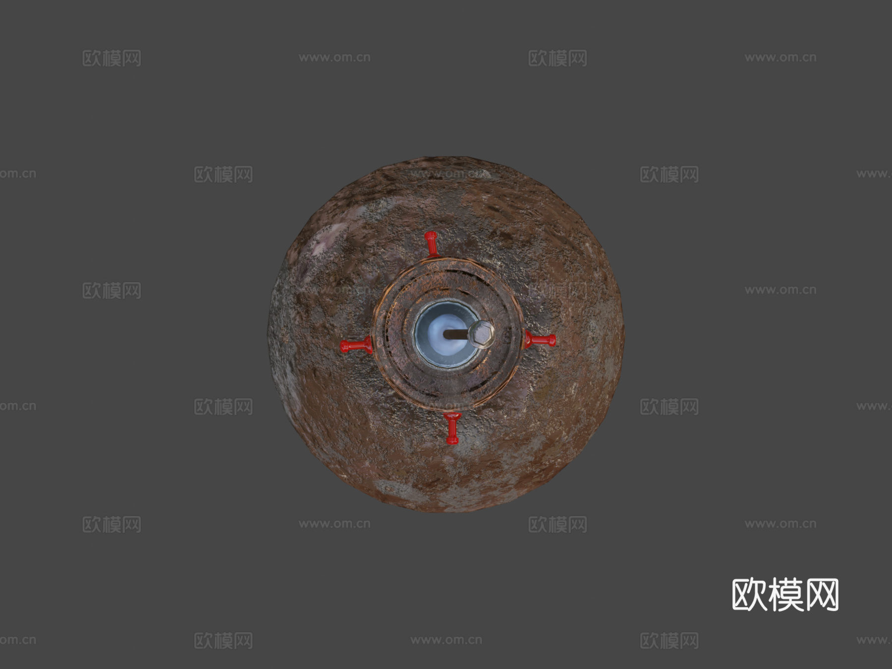 豆罐地雷原位3d模型下载（渲染图8）