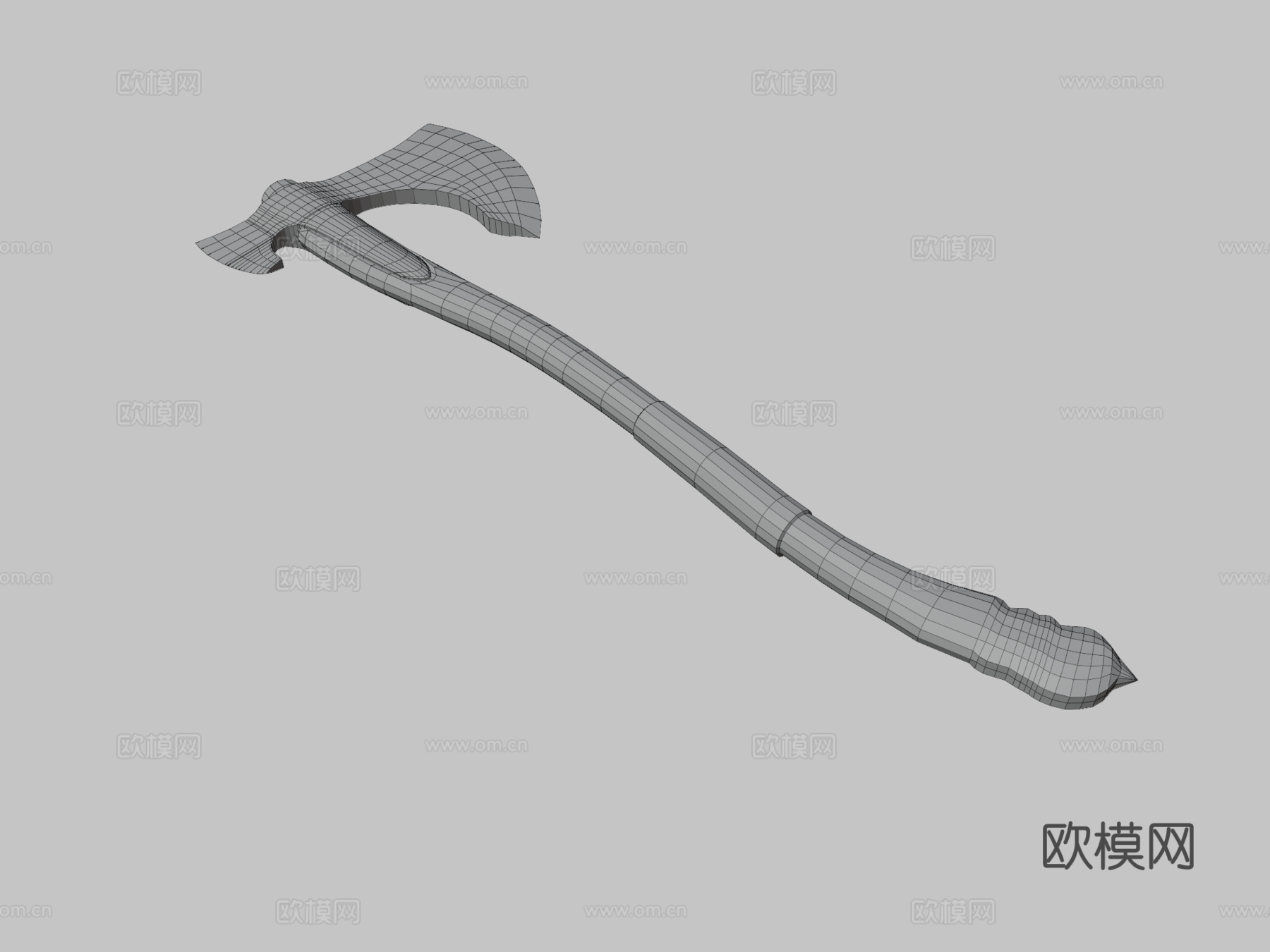 战神之斧3d模型下载（渲染图3）