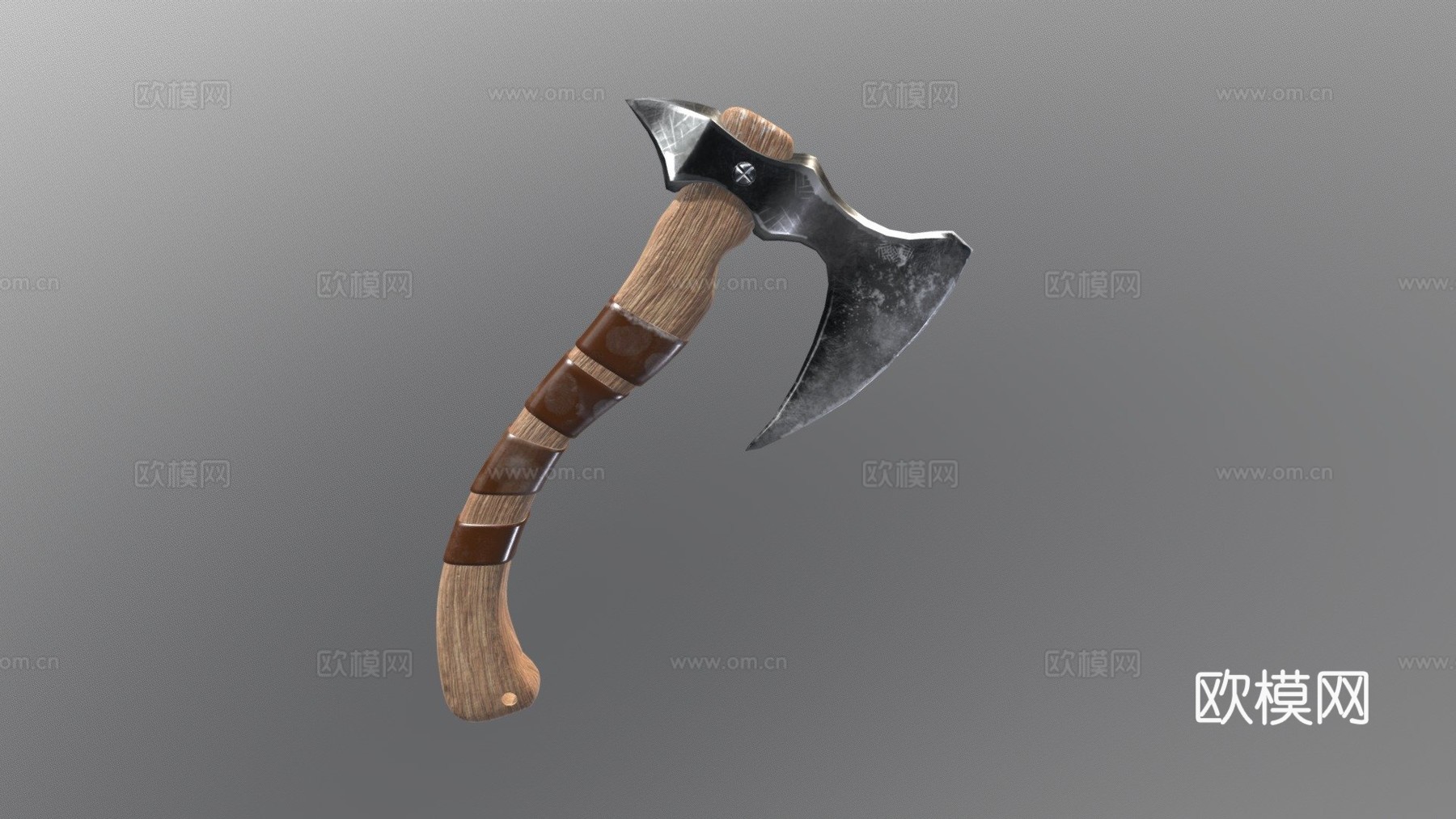 投斧3d模型下载（渲染图1）