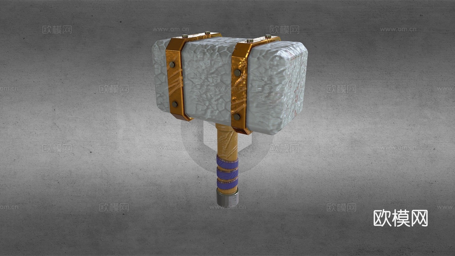 石锤3d模型下载（渲染图1）
