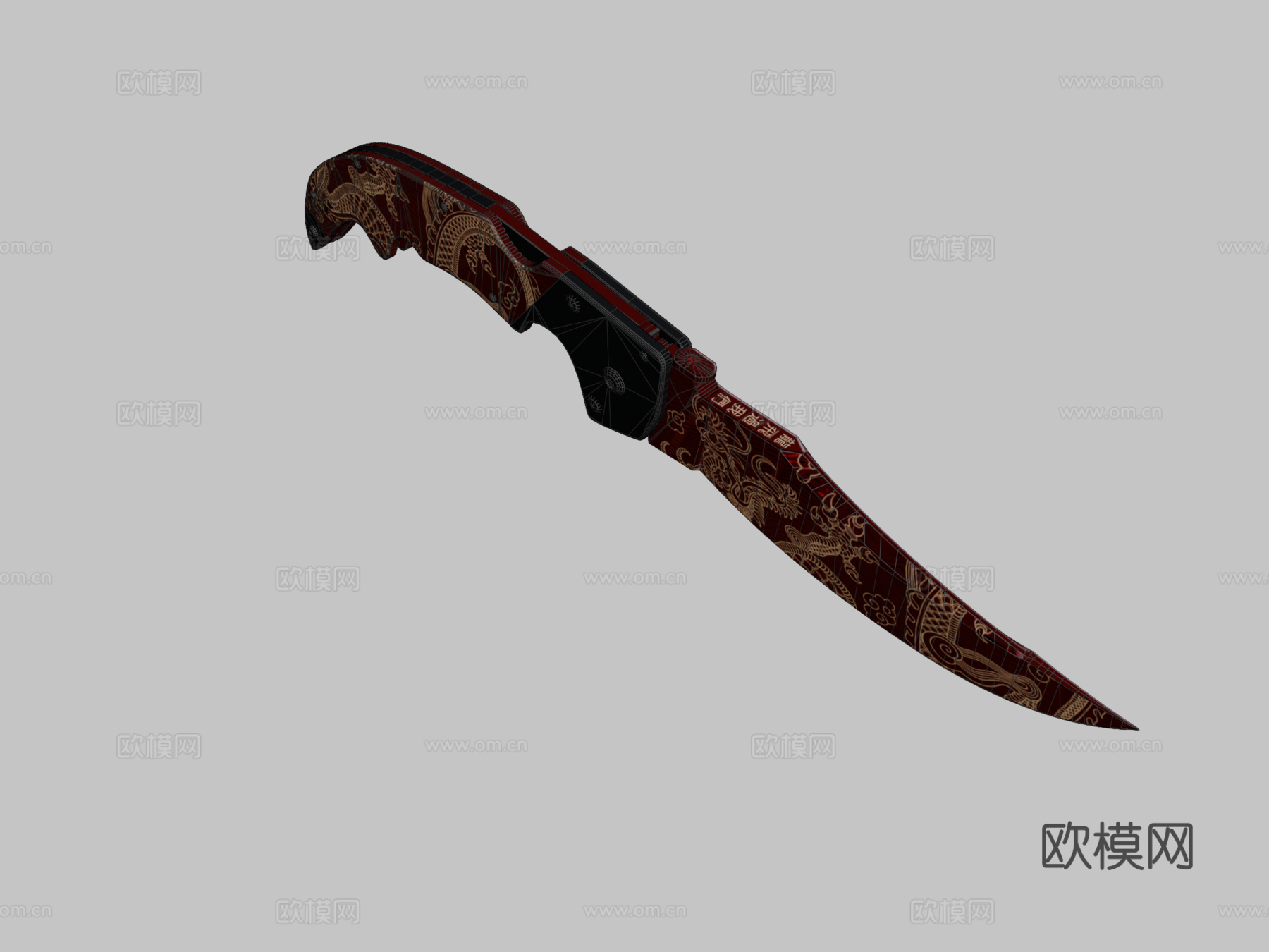 弯刀AIDOTU3d模型下载（渲染图2）