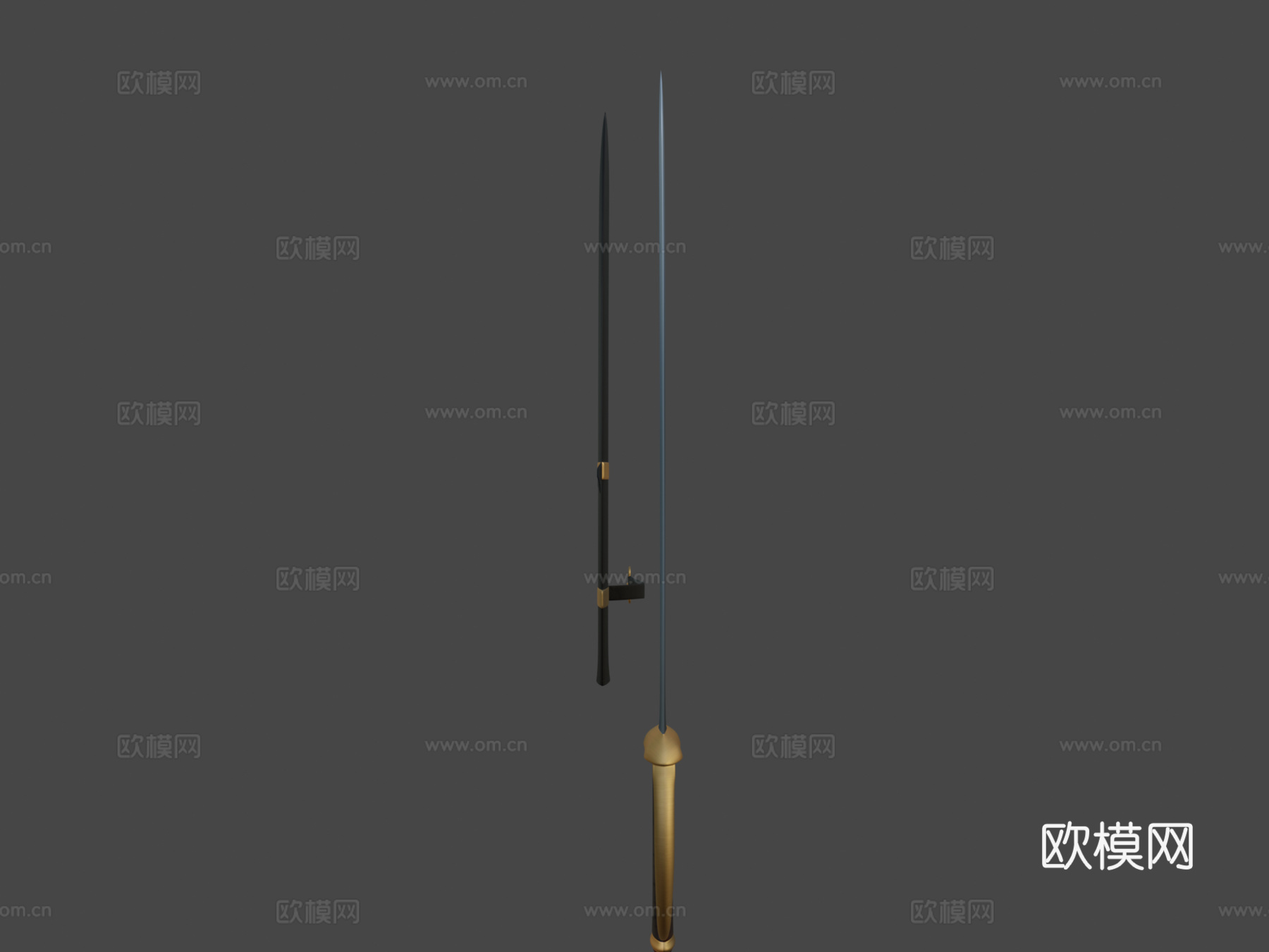 蓝羽3d模型下载（渲染图5）