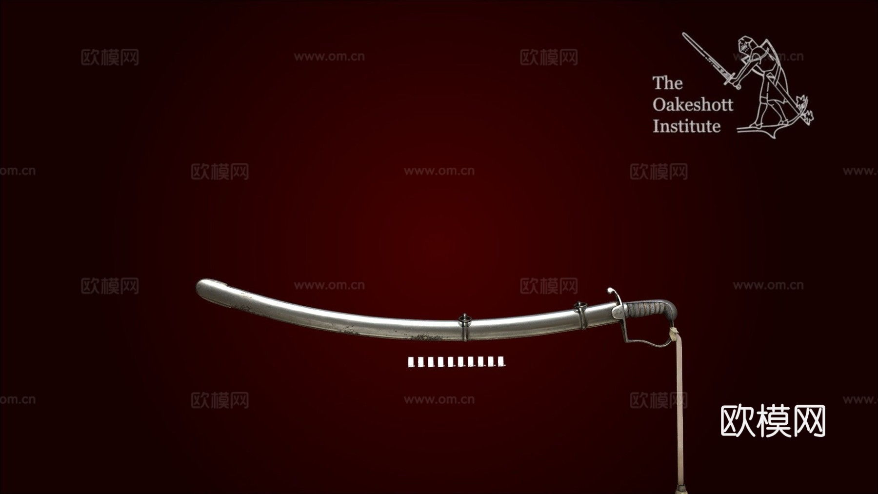 年轻骑兵军刀军官3d模型下载（渲染图1）