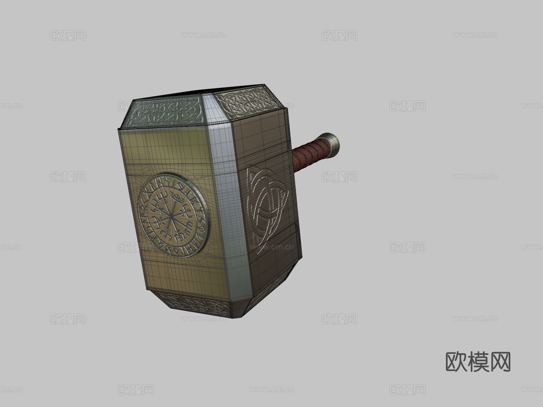 雷神之锤3d模型下载（渲染图2）