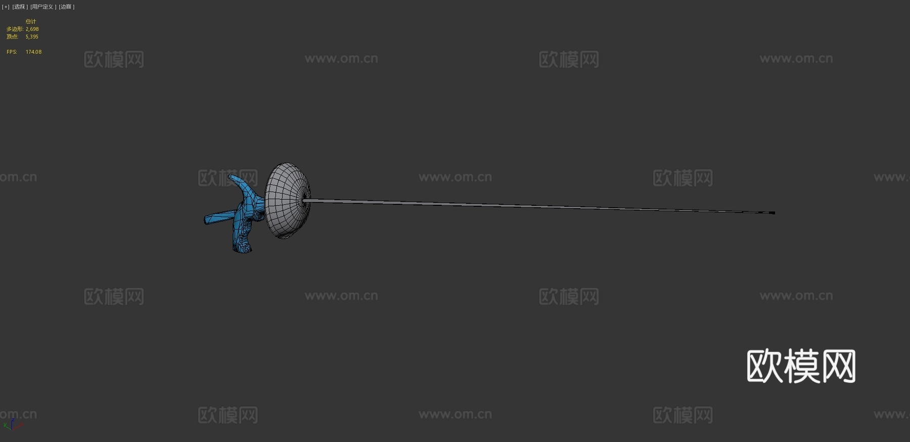 花剑3d模型下载（渲染图4）