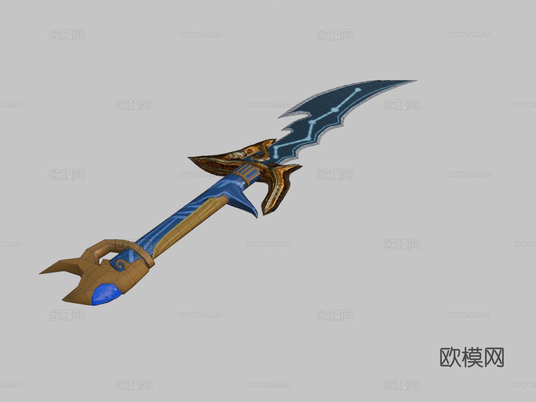 弯刃3d模型下载（渲染图2）