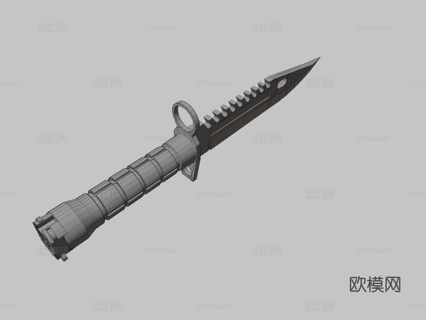 M9刺刀3d模型下载（渲染图3）
