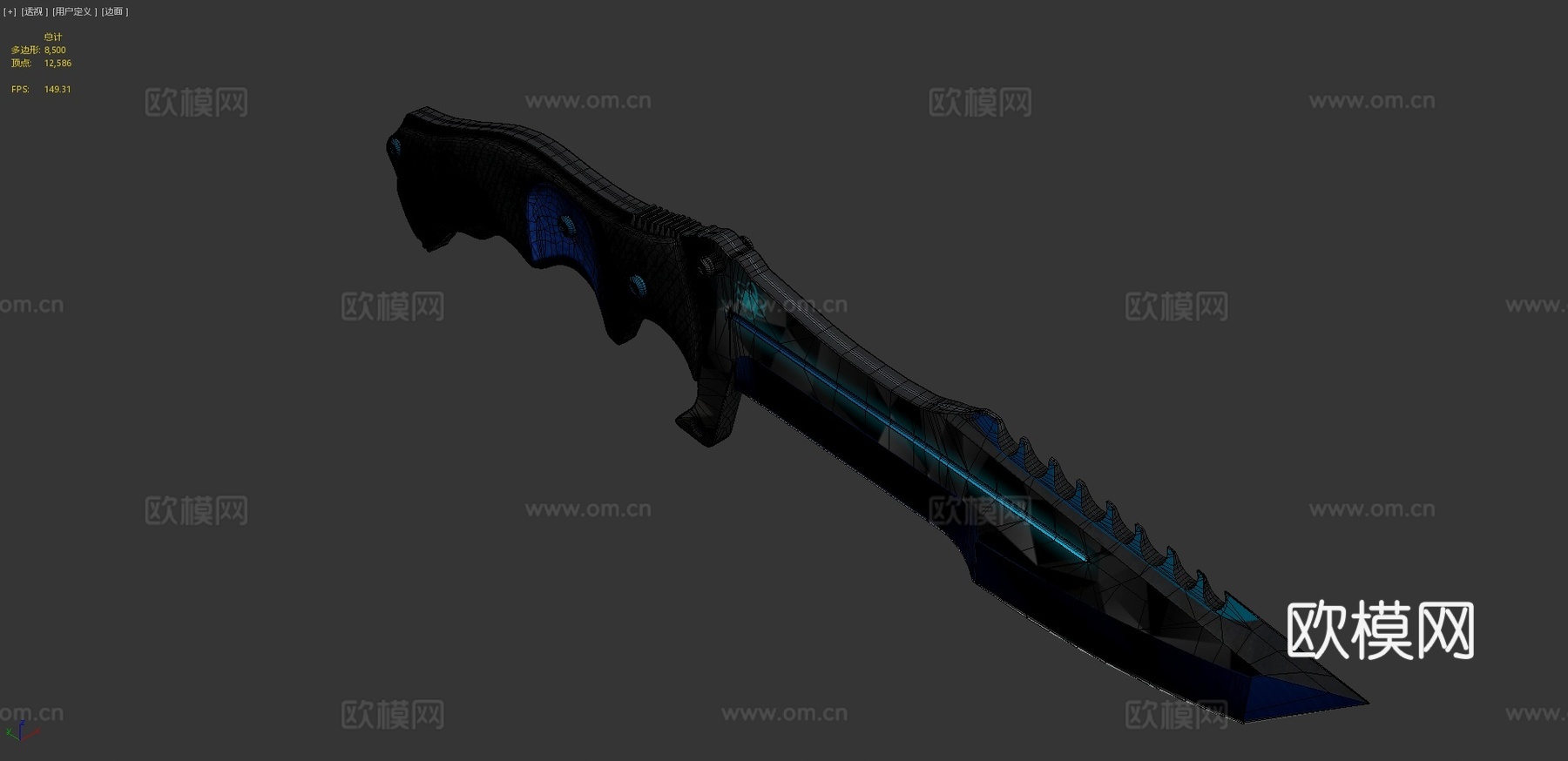 猎人赛博空间3d模型下载（渲染图4）