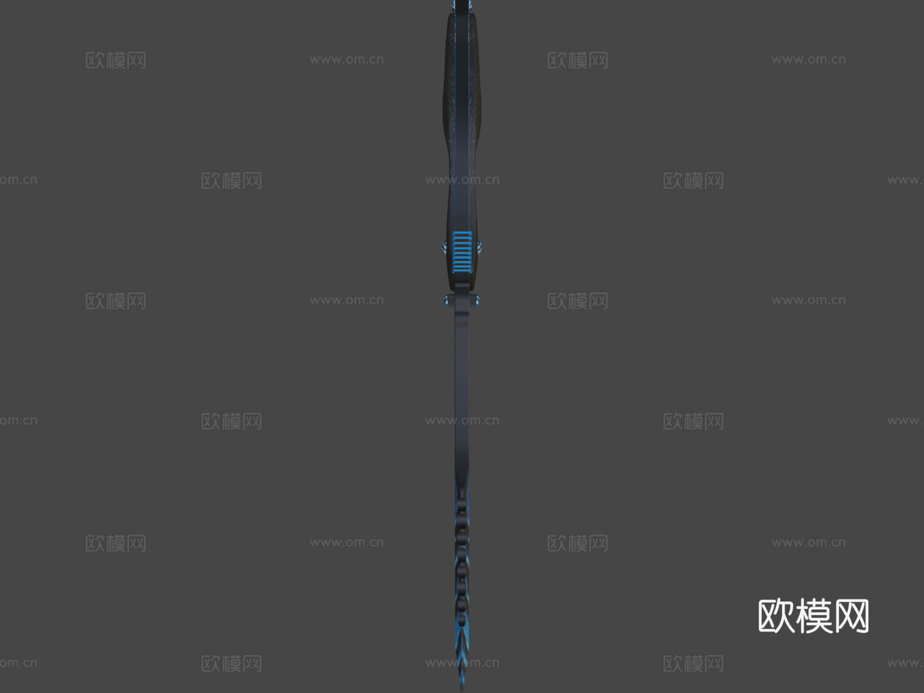 猎人刀擦伤蓝3d模型下载（渲染图5）