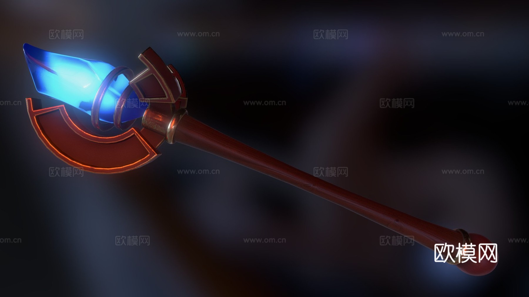 魔法杖013d模型下载（渲染图1）