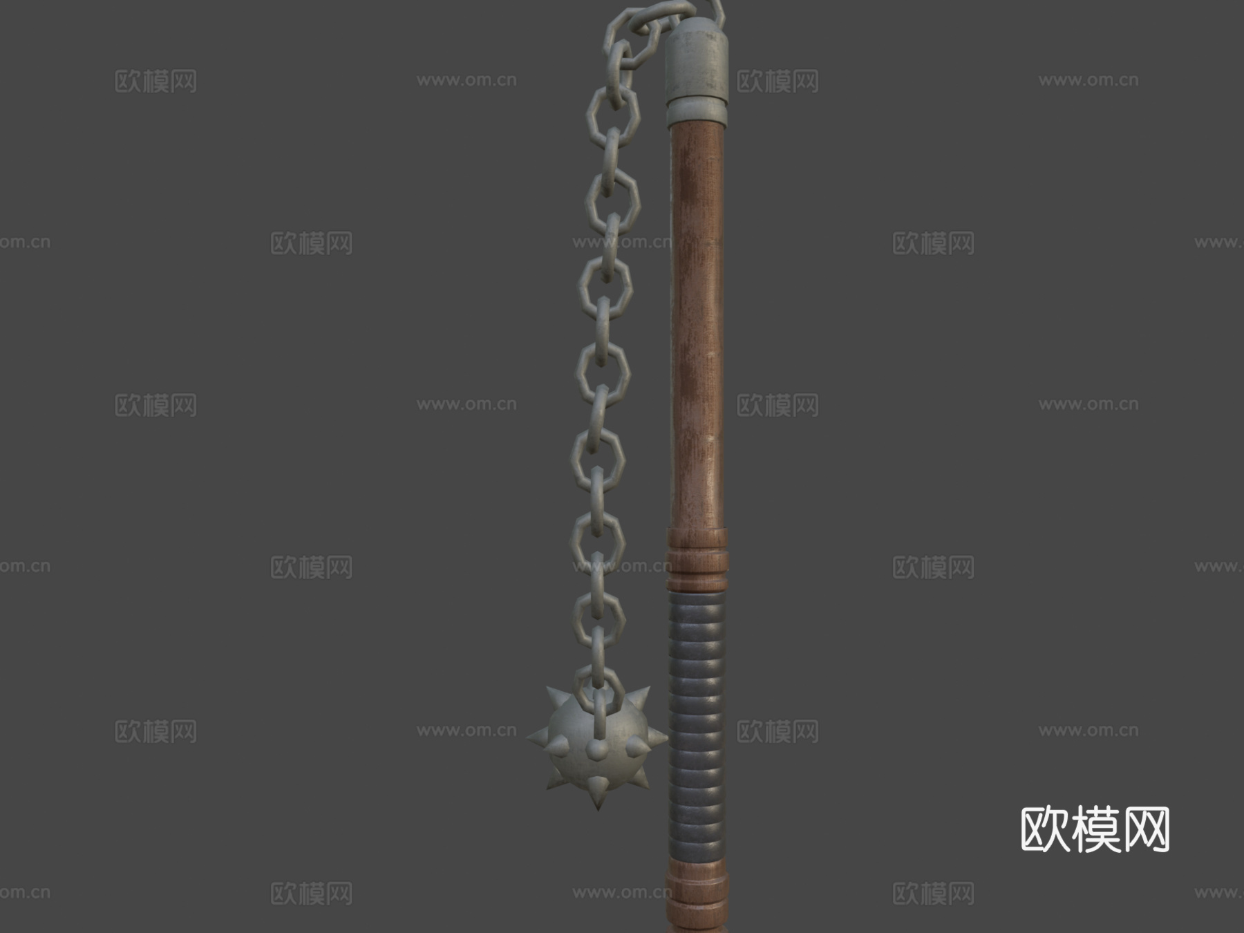 简易连枷3d模型下载（渲染图6）