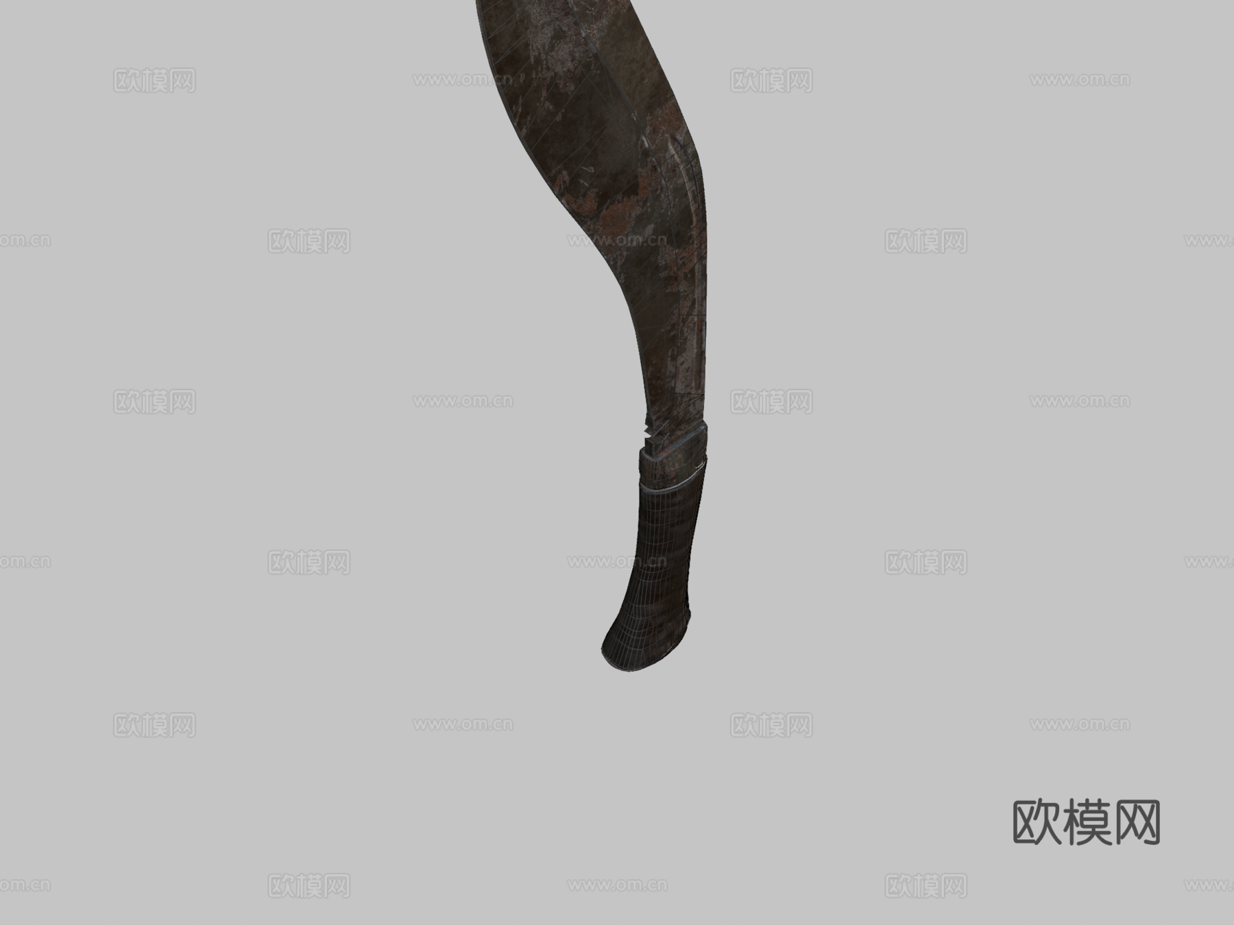 库克力弯刀3d模型下载（渲染图2）