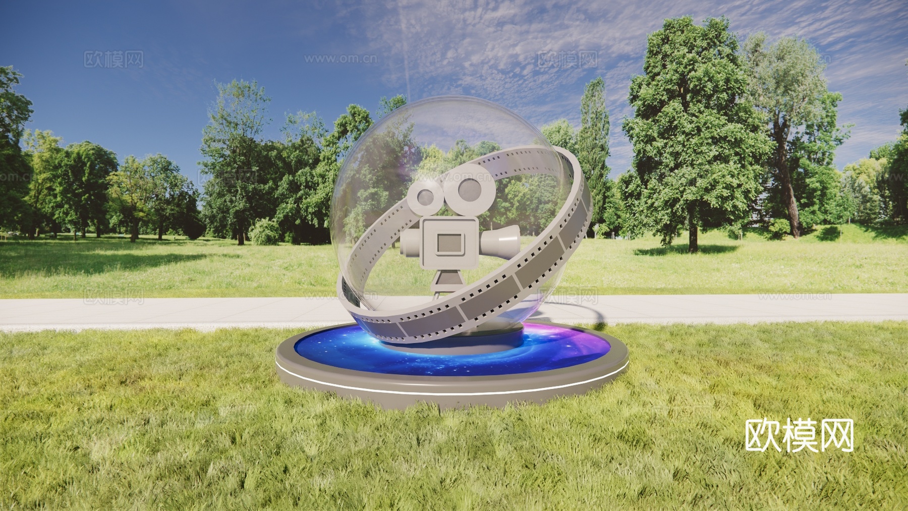 科技美陈 科技导视 公园导视 美陈导视su模型