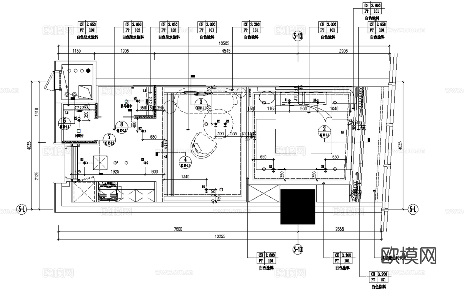 6套现代月子中心会所妇幼医院CAD施工图最新整理合集cad施工图