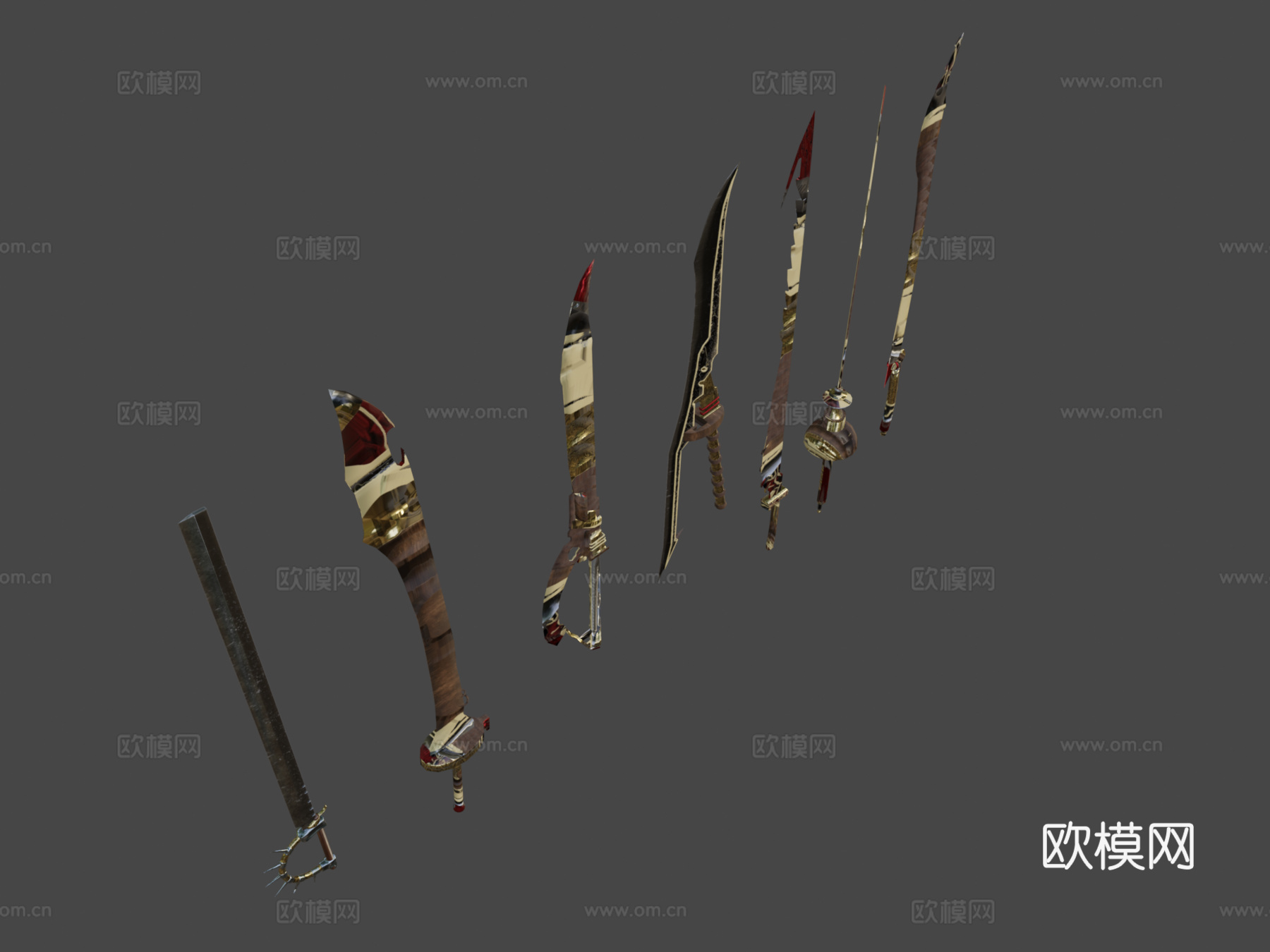 皇家之剑3d模型下载（渲染图8）