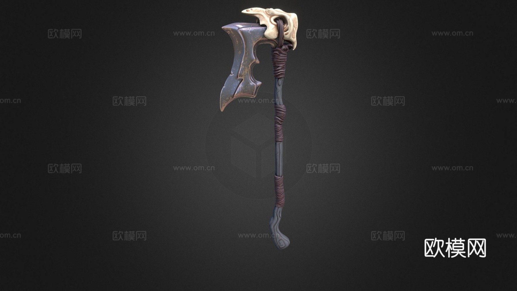骨斧3d模型下载（渲染图1）