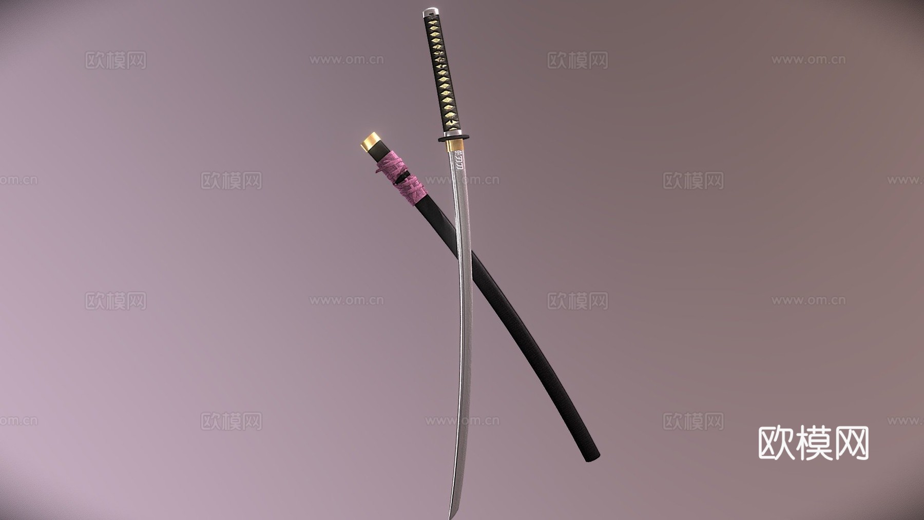 剑心逆刃刀3d模型下载（渲染图1）