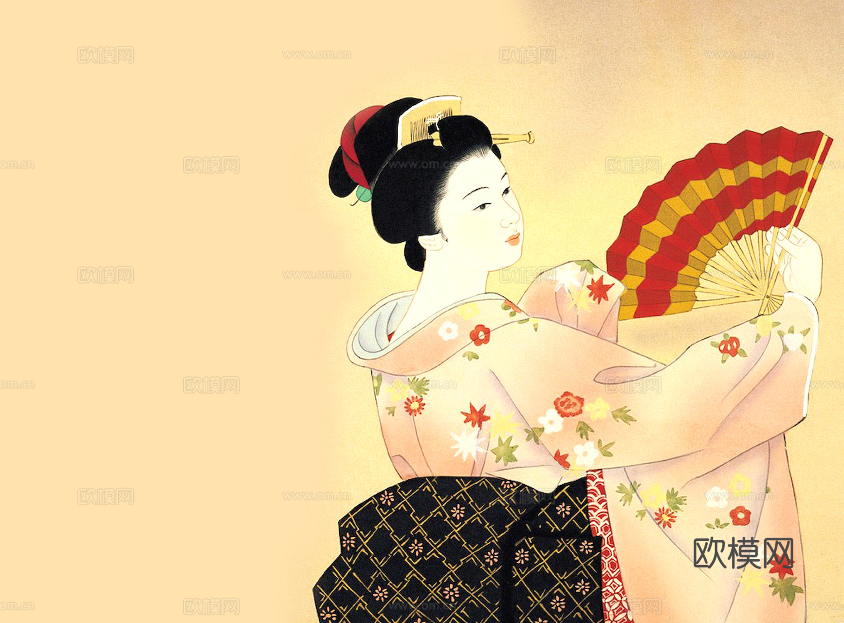 中式新中式挂画壁画字画山水花鸟背景墙壁纸装饰画抽象画油画