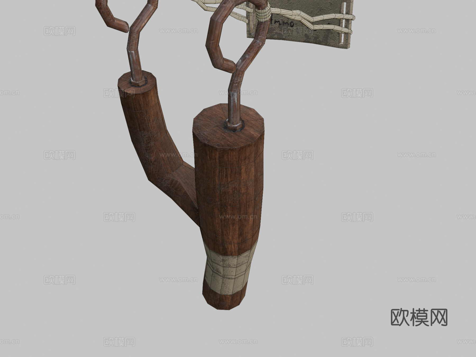 弹弓3d模型下载（渲染图2）