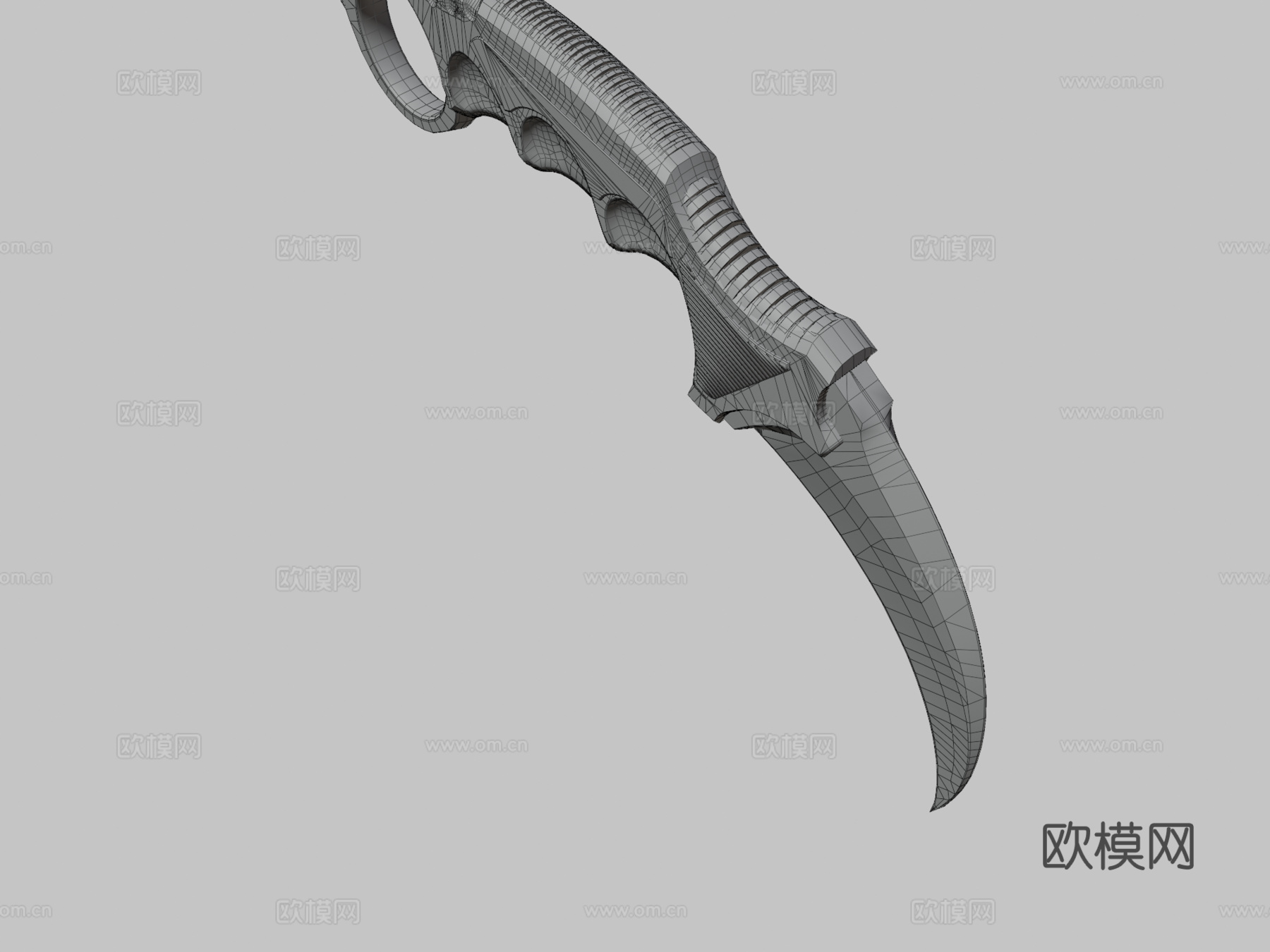 爪刀糖果手杖3d模型下载（渲染图3）