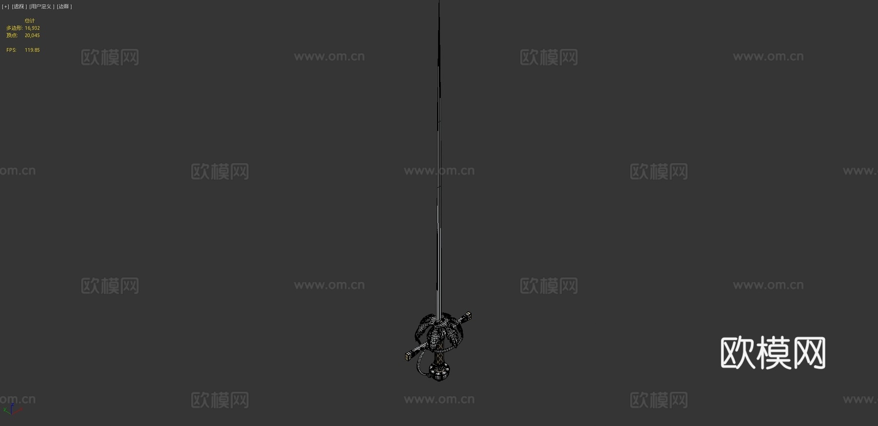 西班牙细剑3d模型下载（渲染图4）