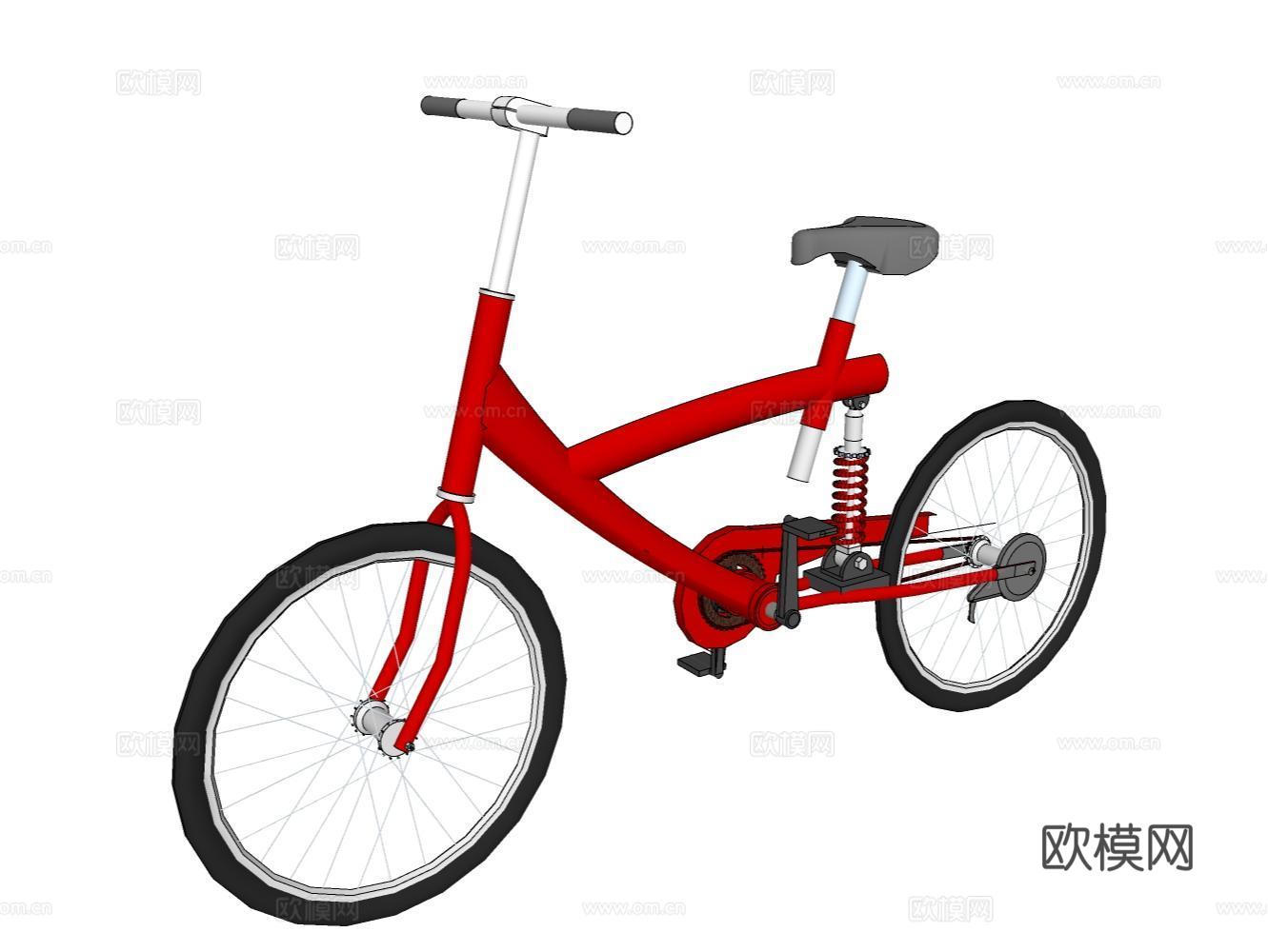 自行车su模型