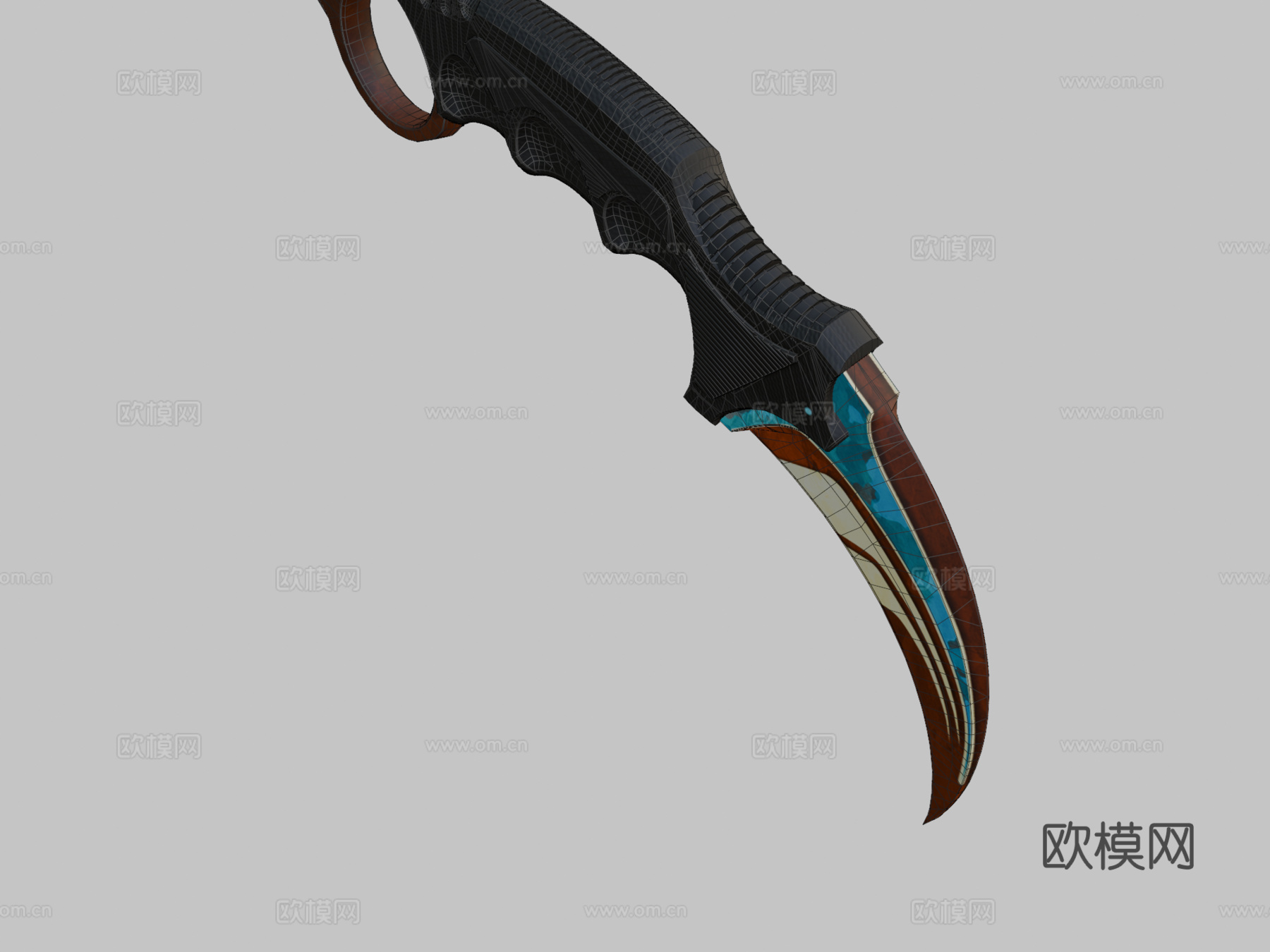 冰霜反叛爪刀3d模型下载（渲染图2）