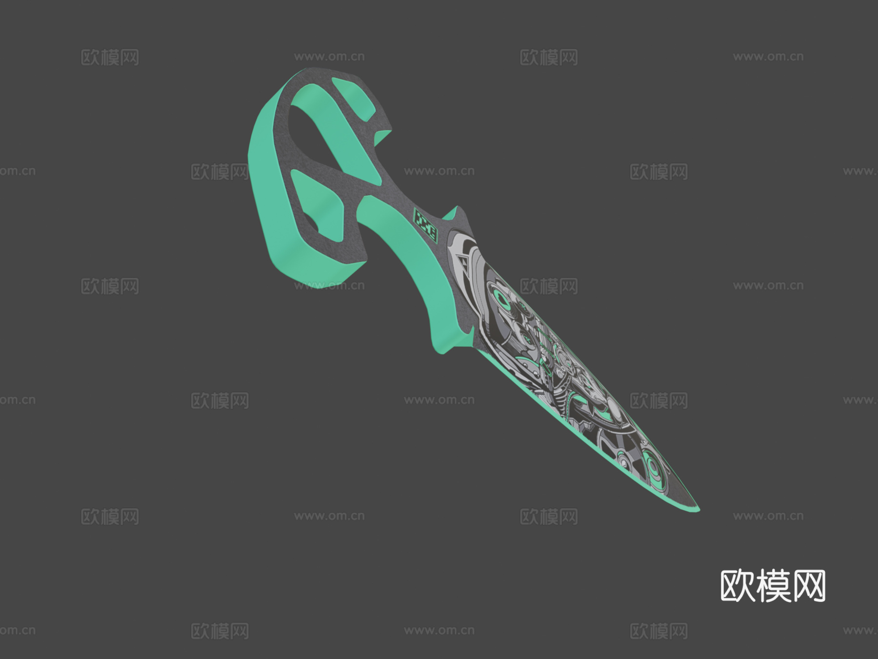 赛博爱推3d模型下载（渲染图6）