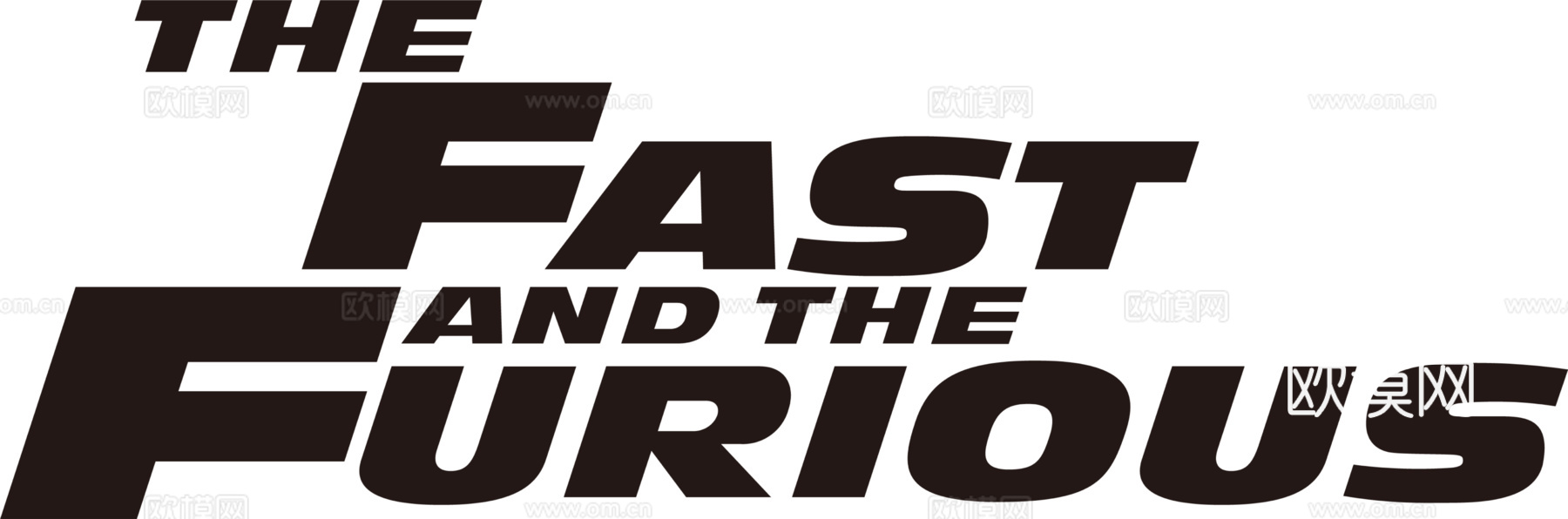 速度与激情，影视电影logo下载