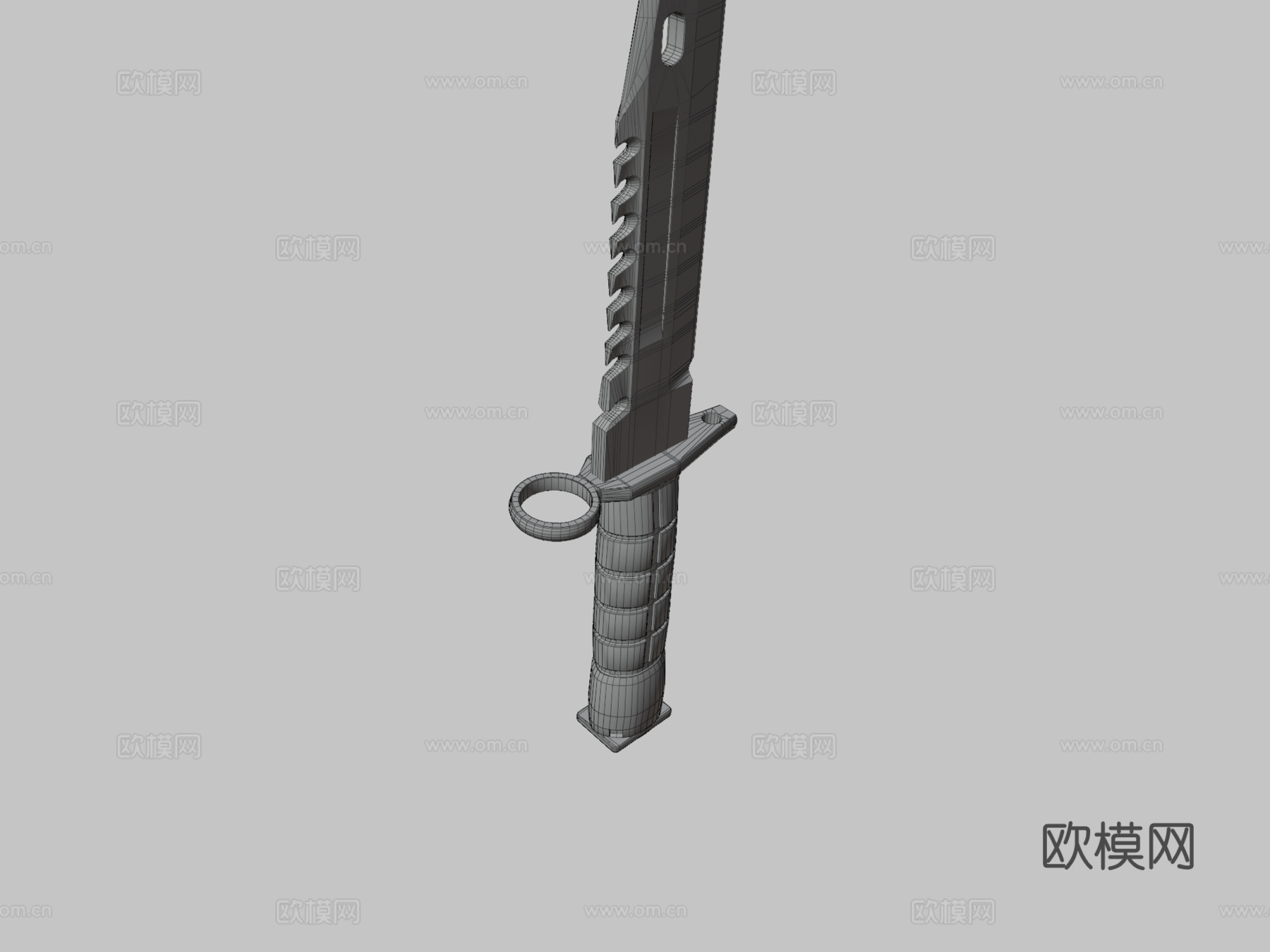 M9刺刀分裂3d模型3d模型下载（渲染图3）