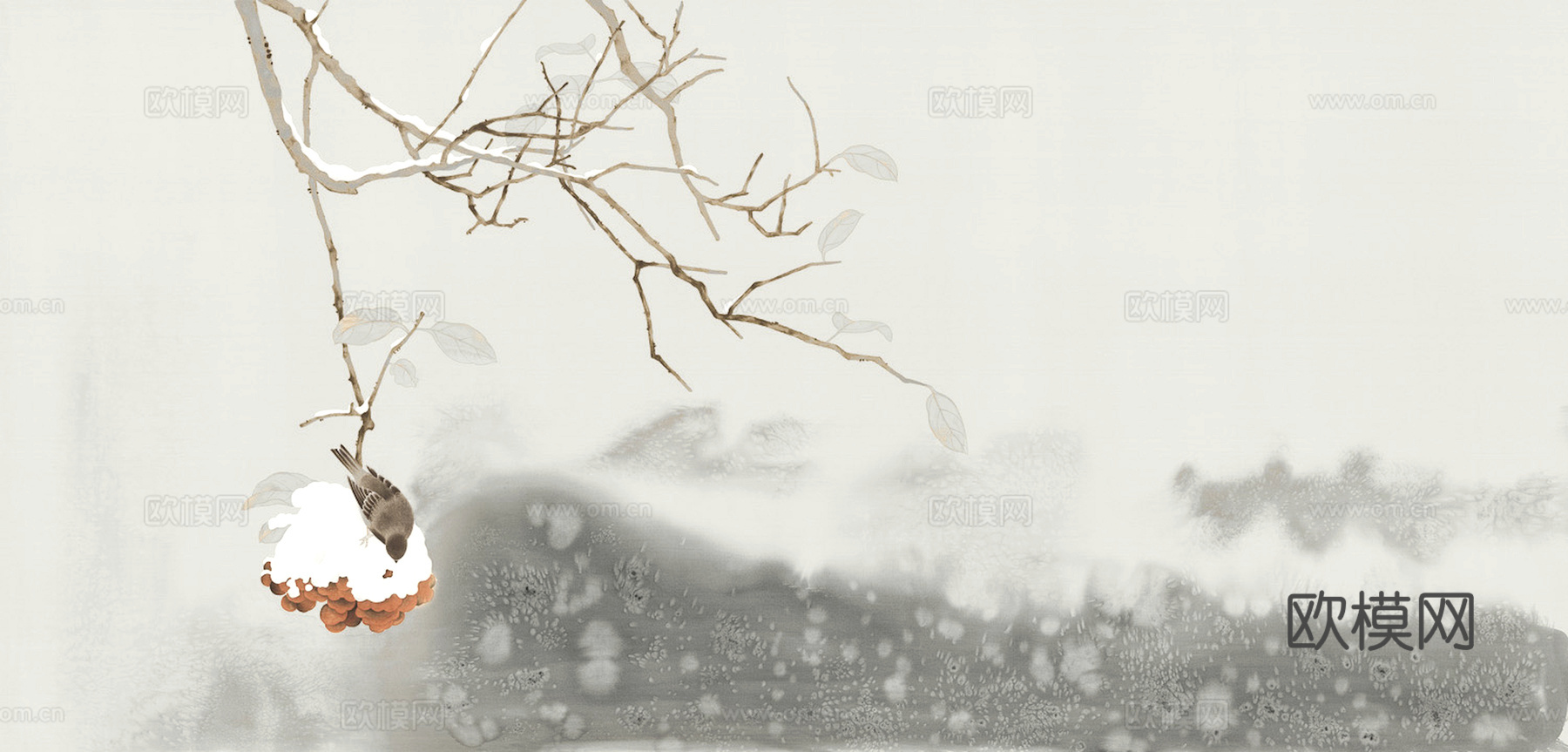 中式新中式挂画壁画字画山水花鸟背景墙壁纸装饰画抽象画油画下载