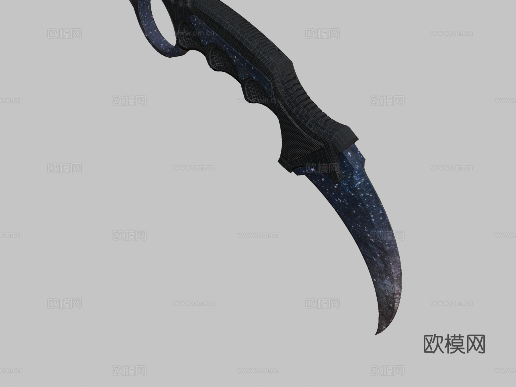 爪刀银河3d模型下载（渲染图2）