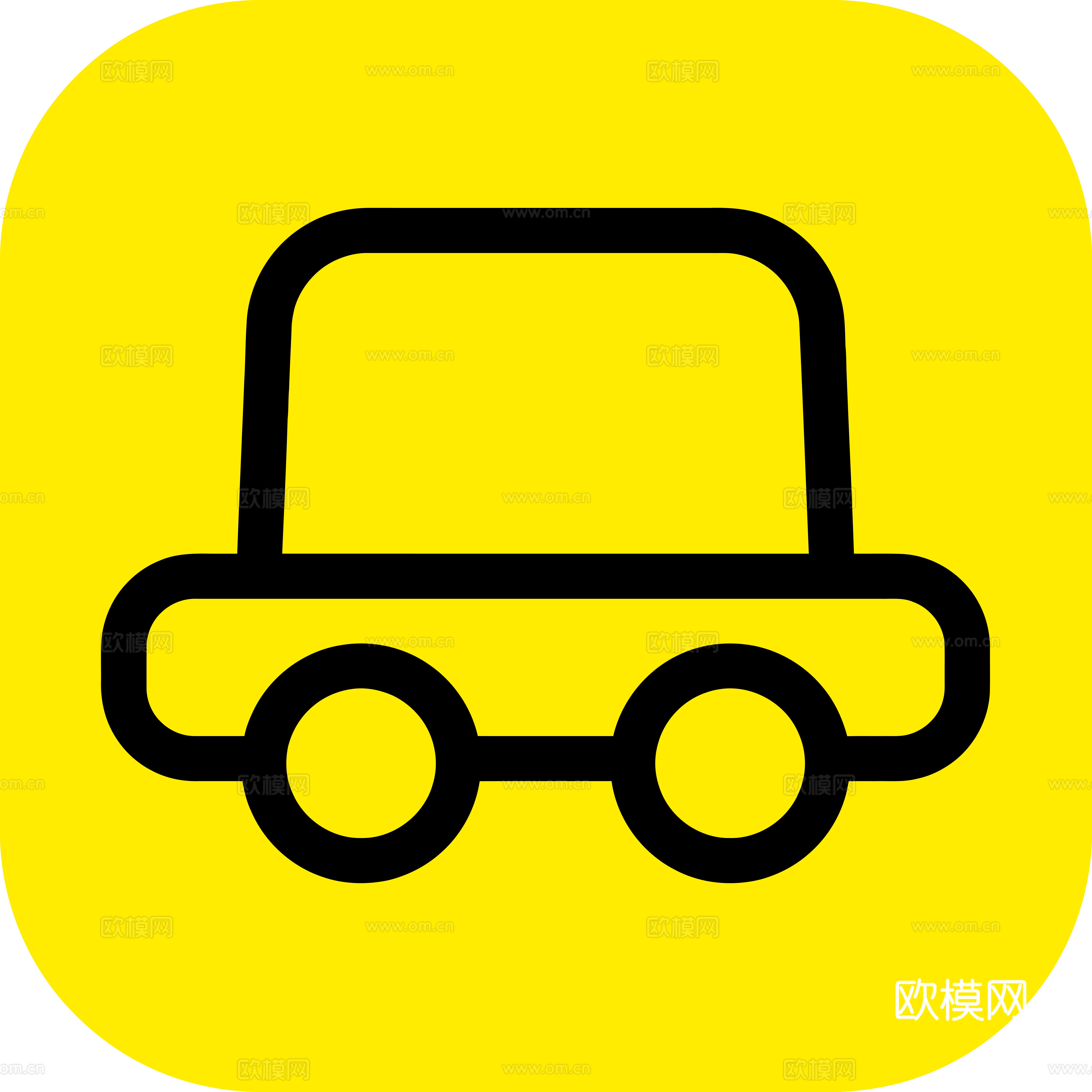 礼帽出行，打车租车logo