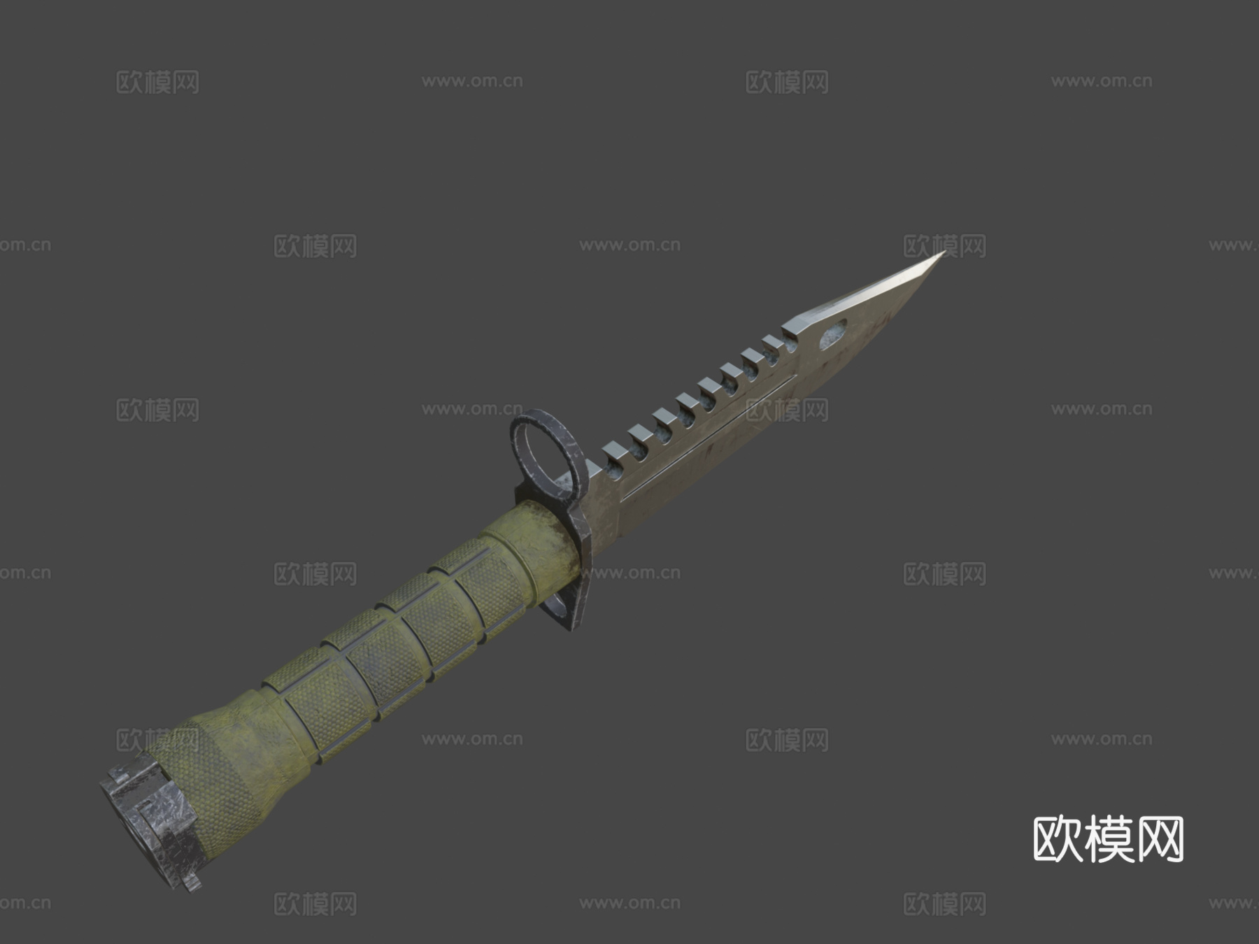 M9刺刀3d模型下载（渲染图8）