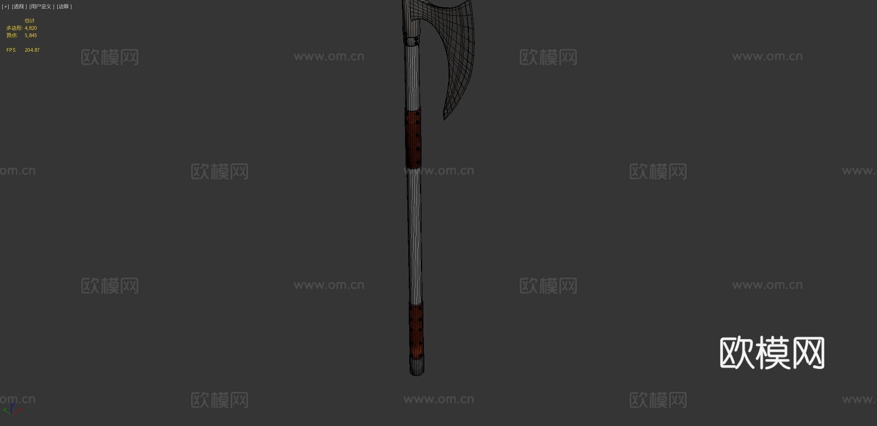 维京战斧3d模型下载（渲染图4）