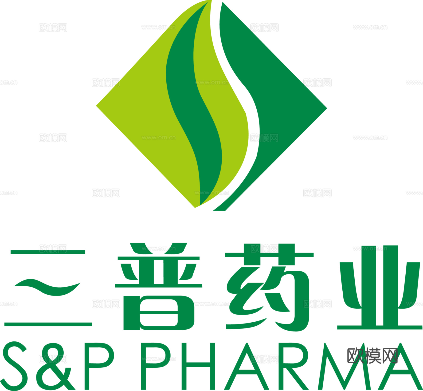 三普药业，制药药业logo