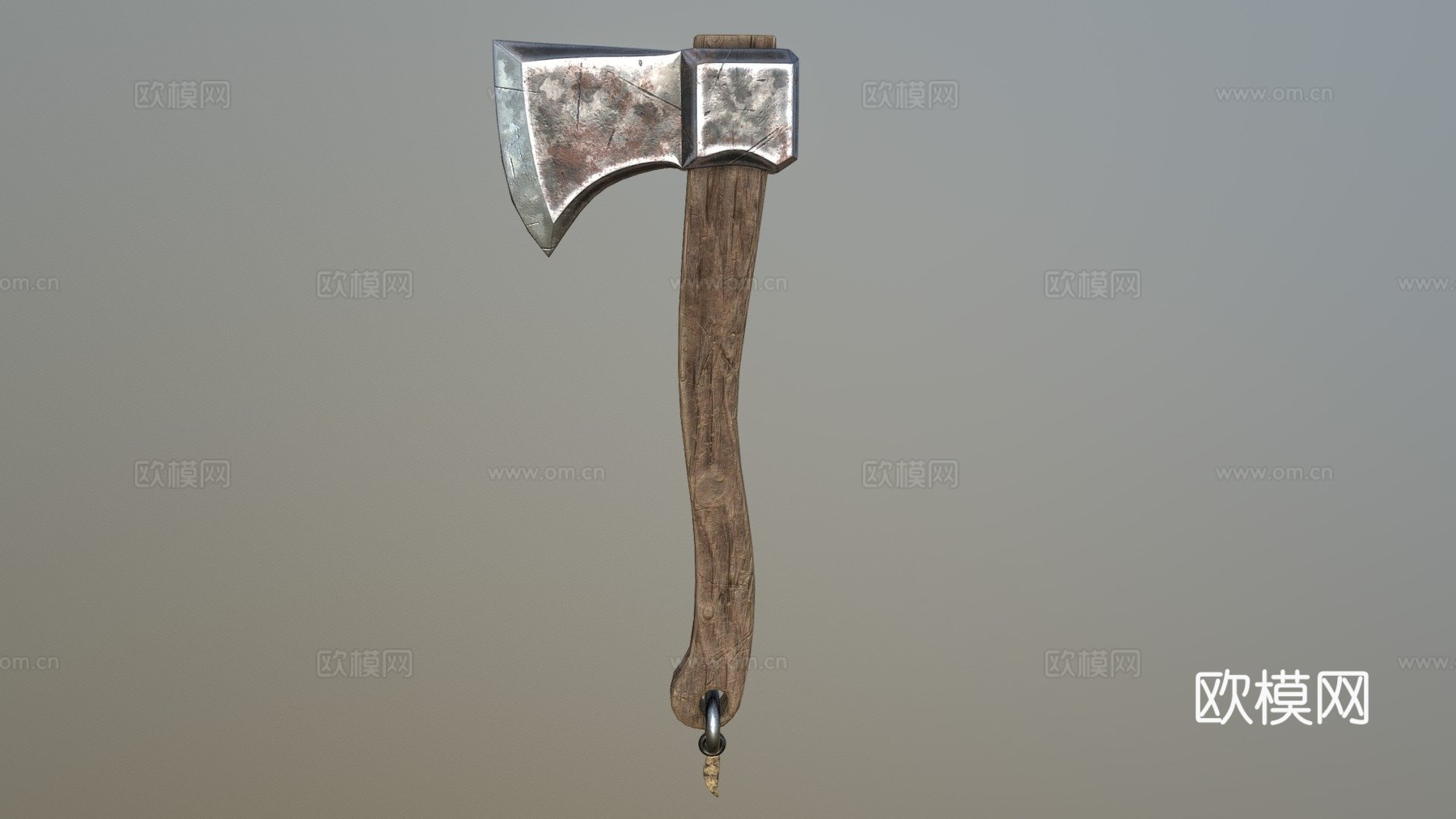 简易斧3d模型下载（渲染图1）